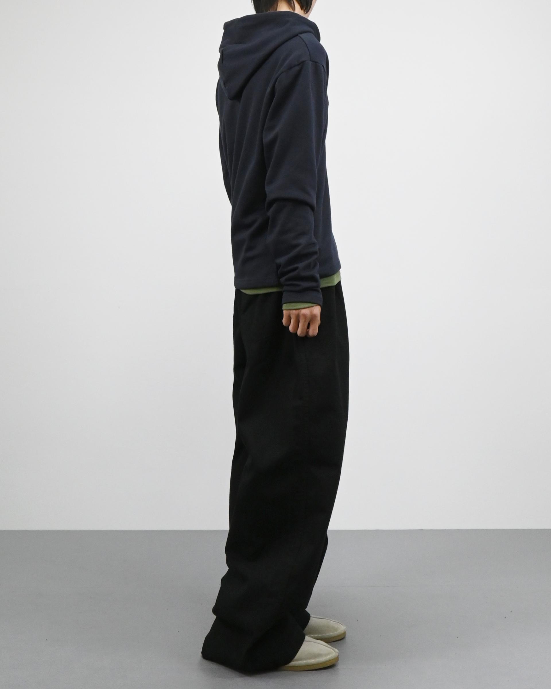 warmer henley neck hoodie