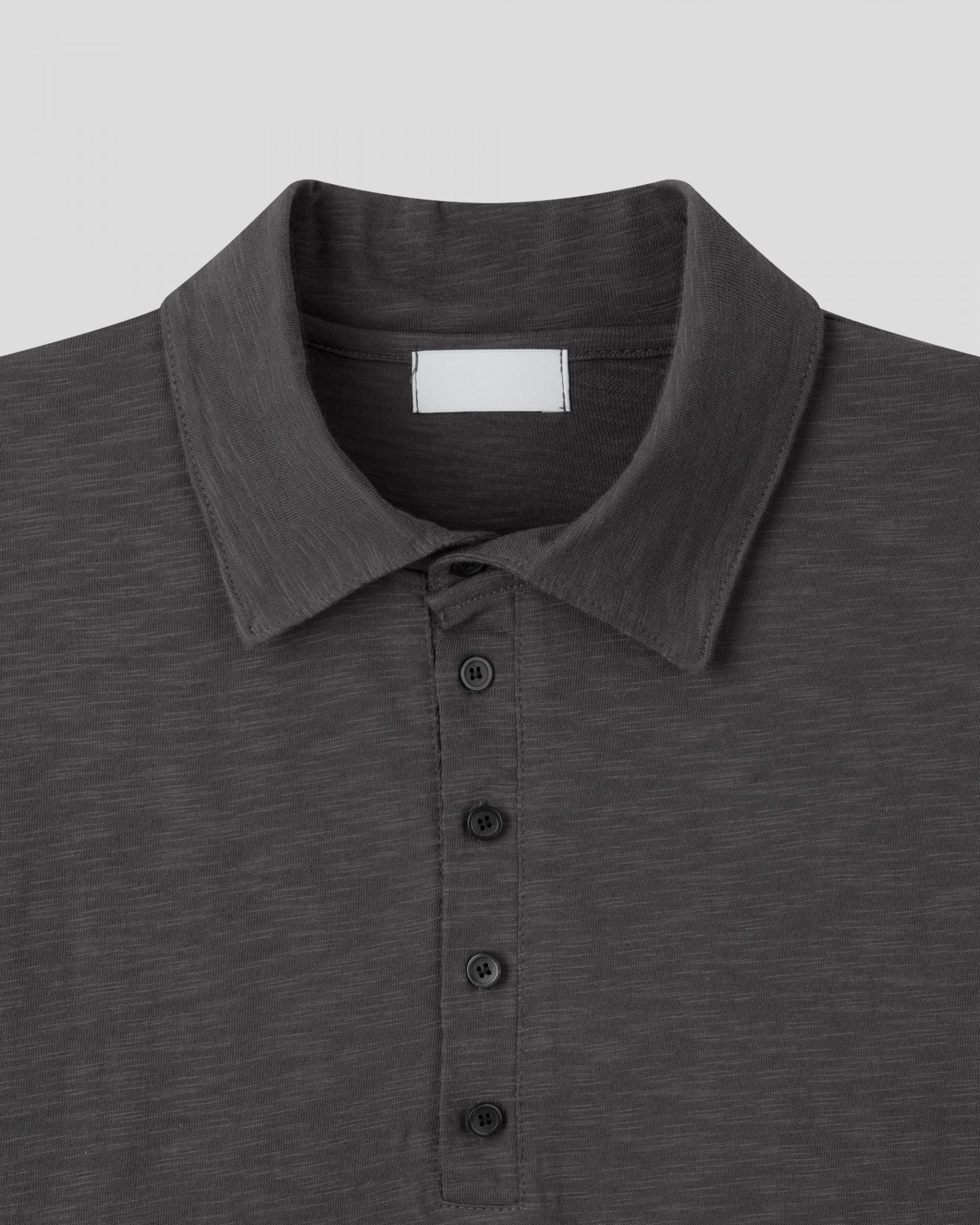slub five burton collar t-shirt
