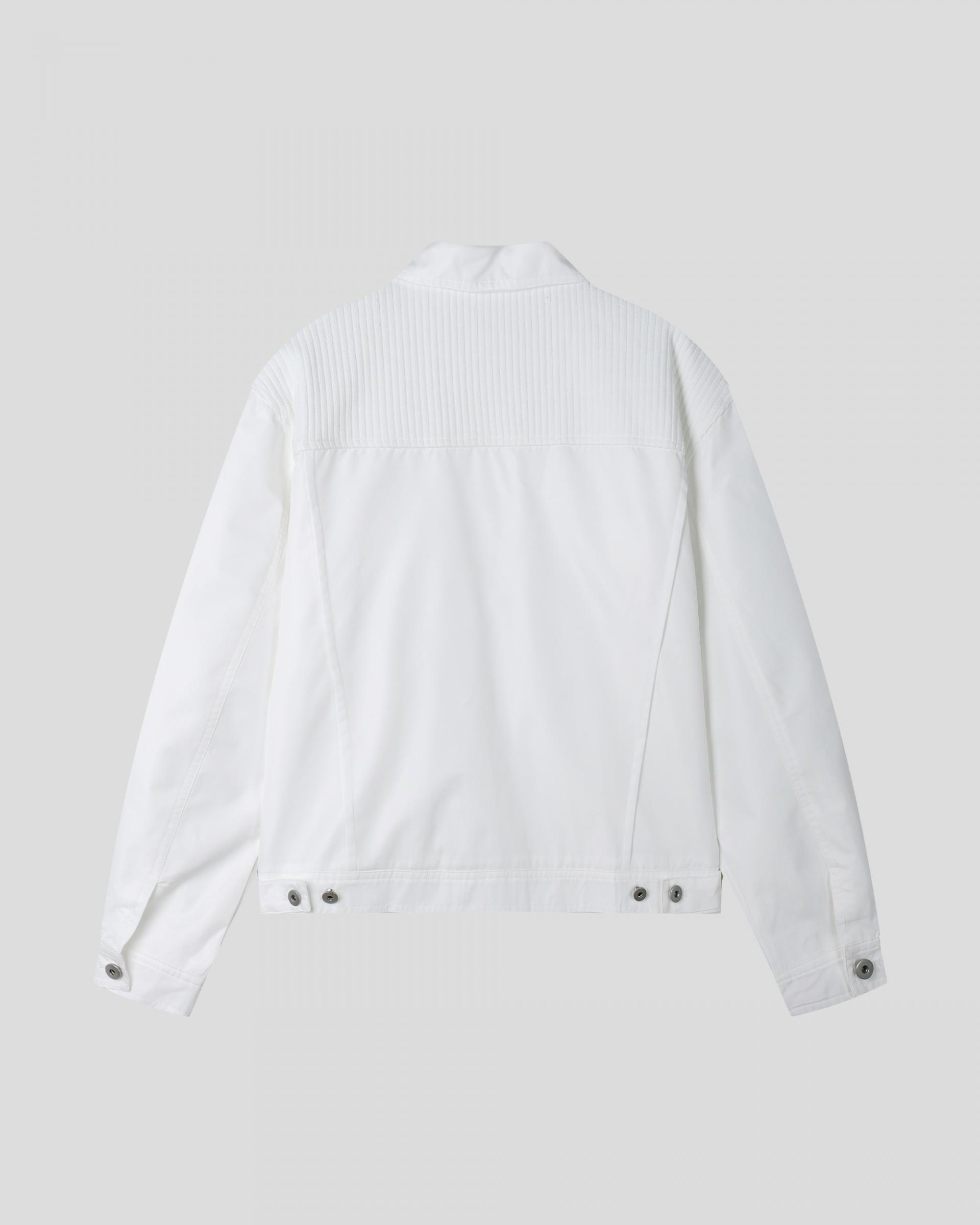 mix trucker crop jacket