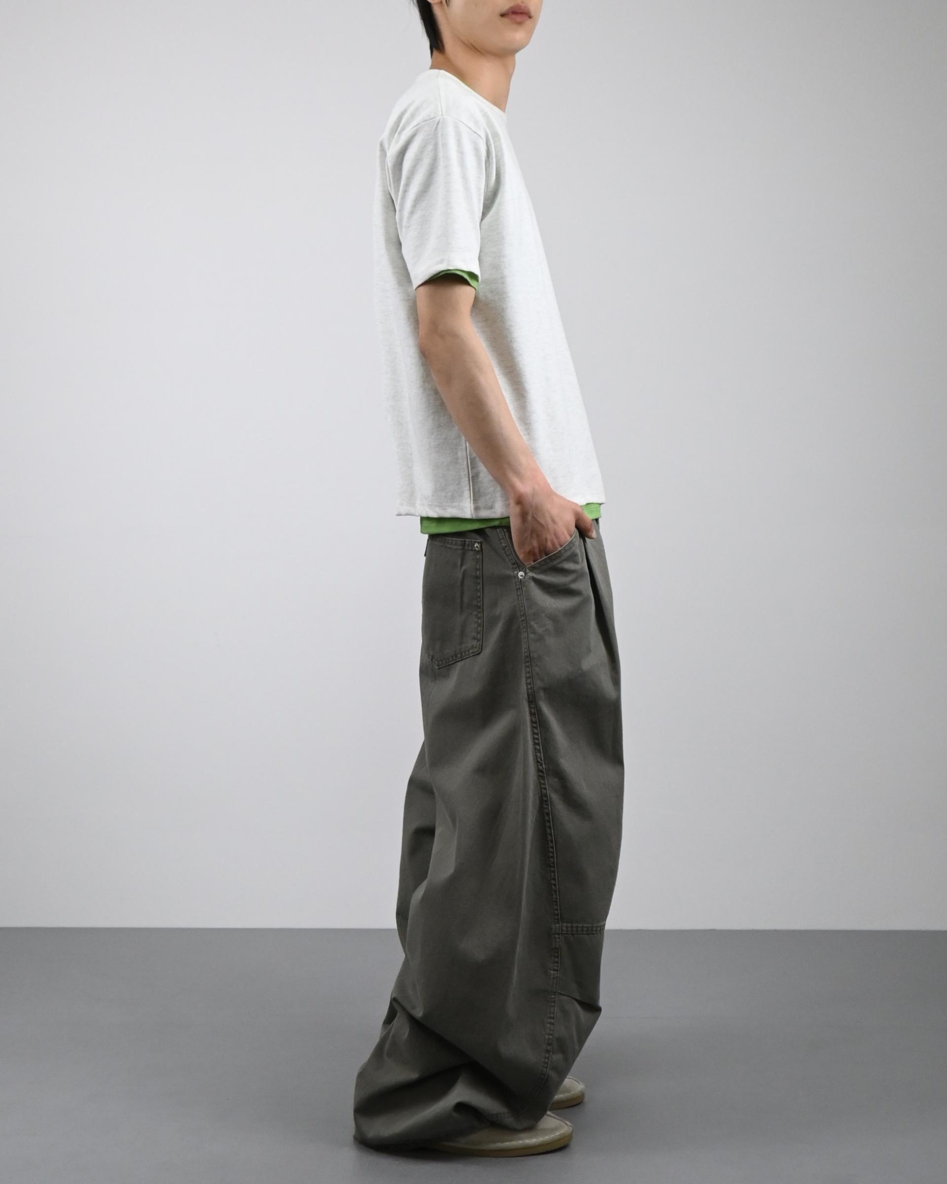 volumetric balloon cotton pants