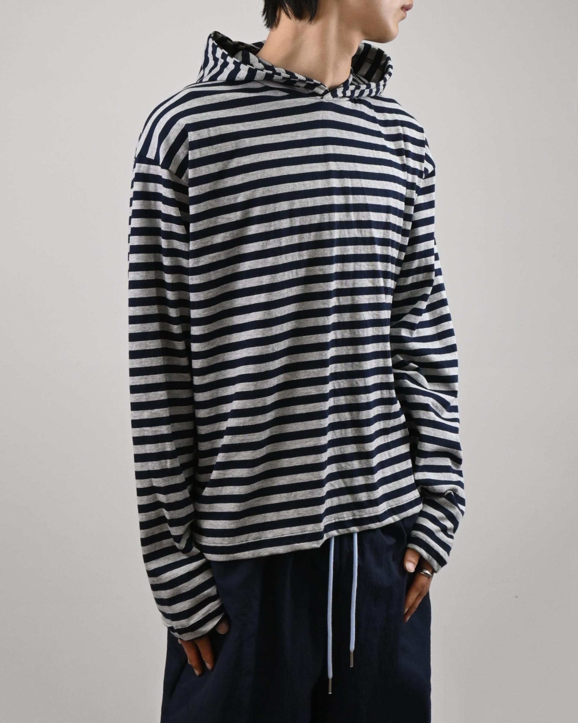 reed cropped striped hoodie