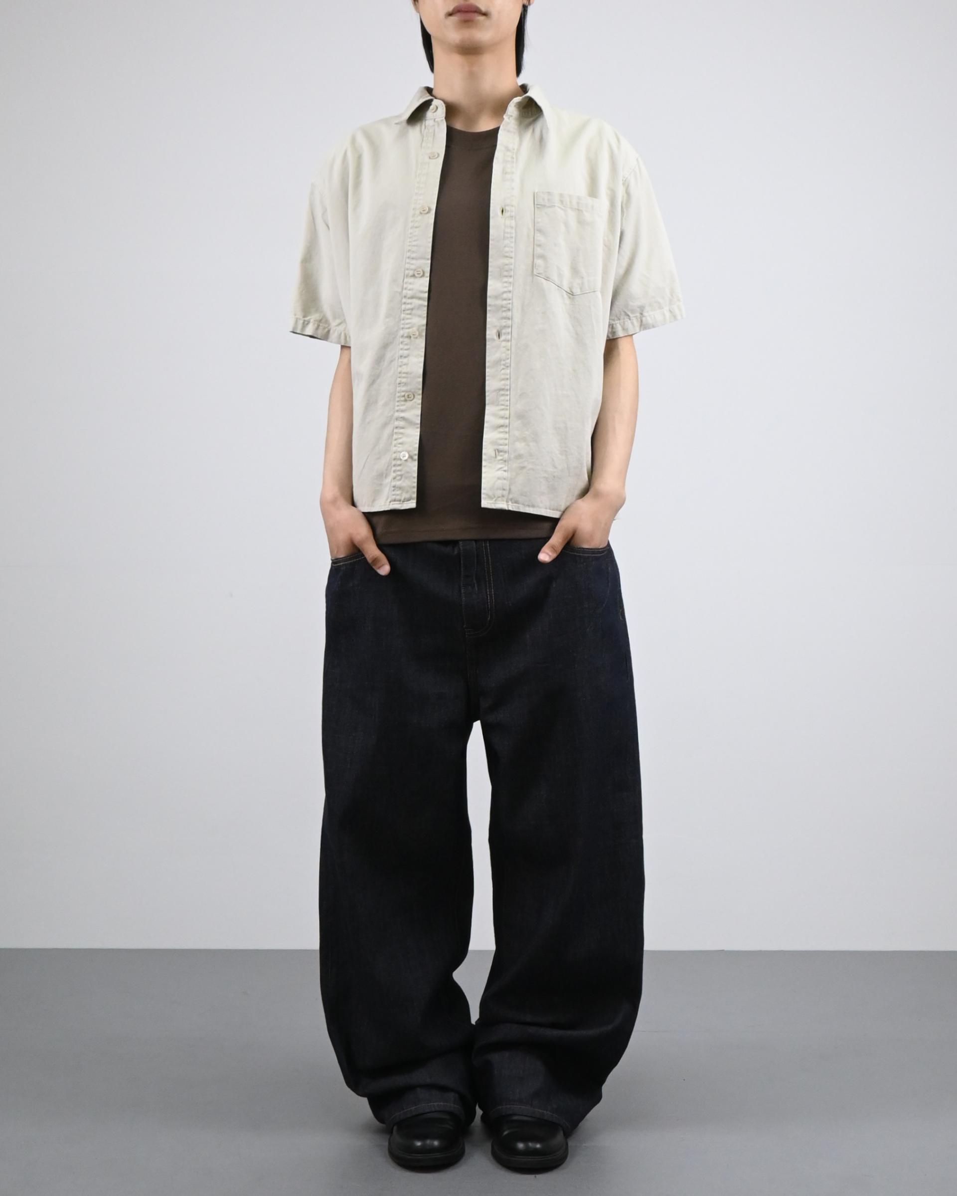 crop ding cotton half shirt