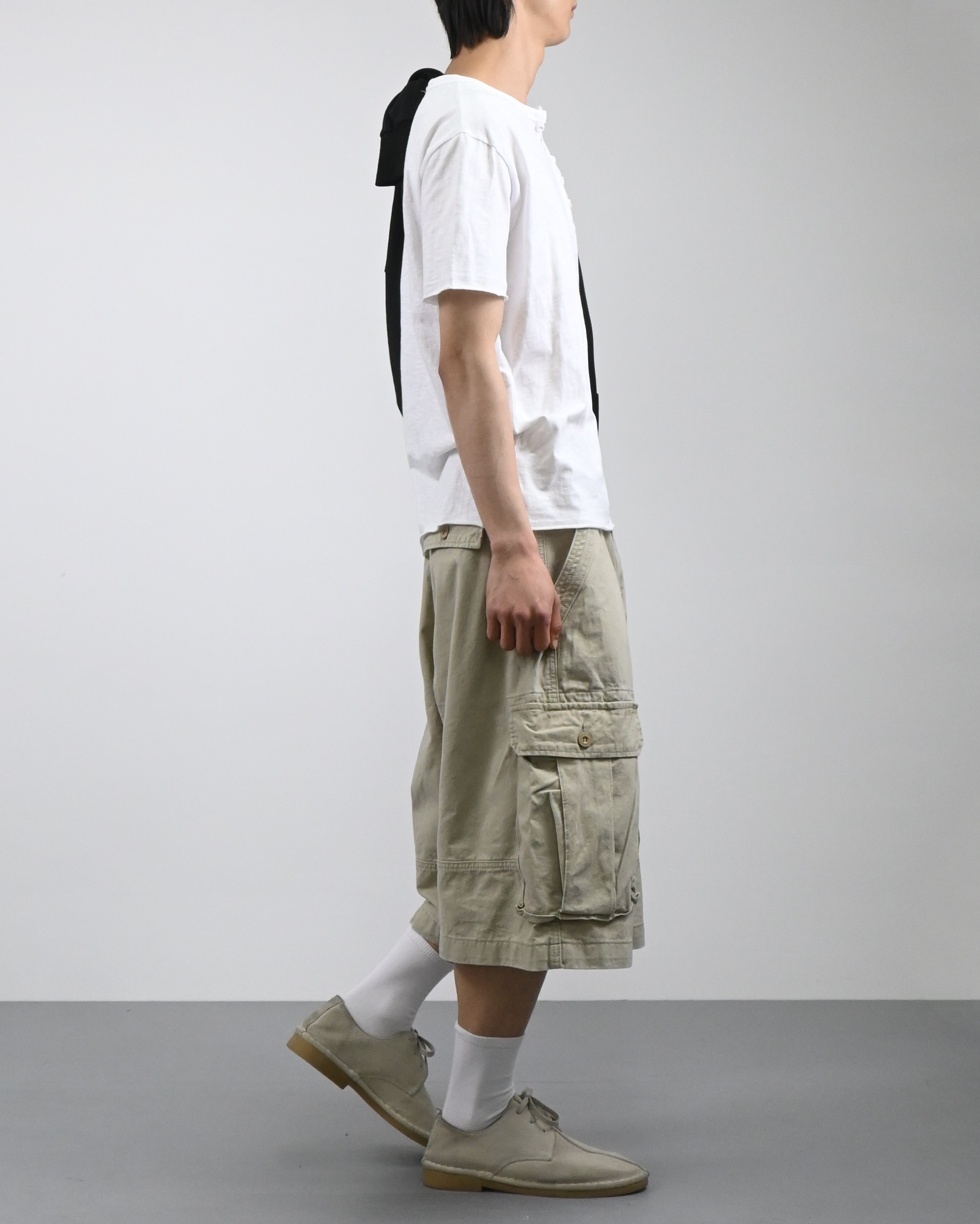 bio cotton bermuda cargo pants