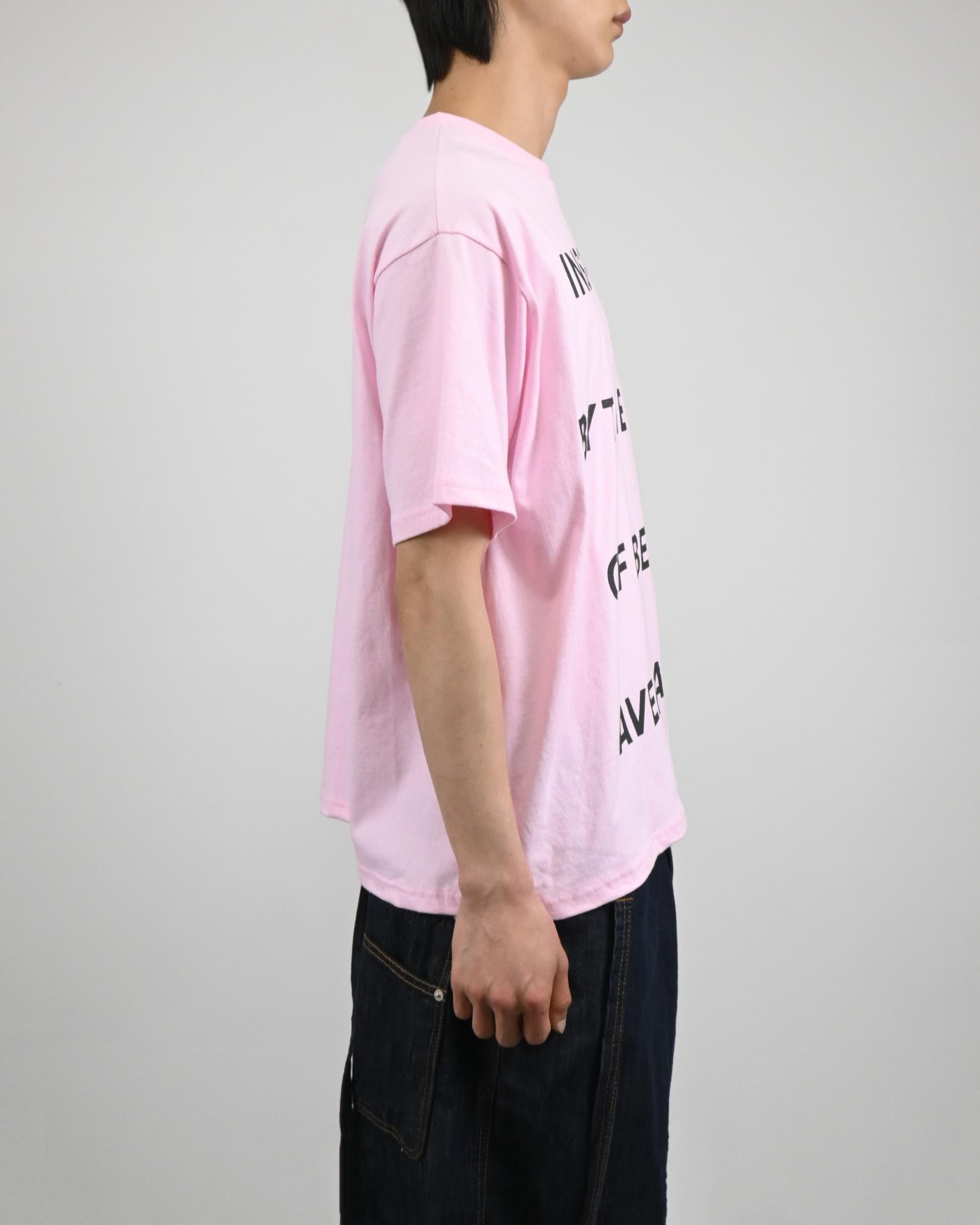 inspired lettering half-t-Shirt