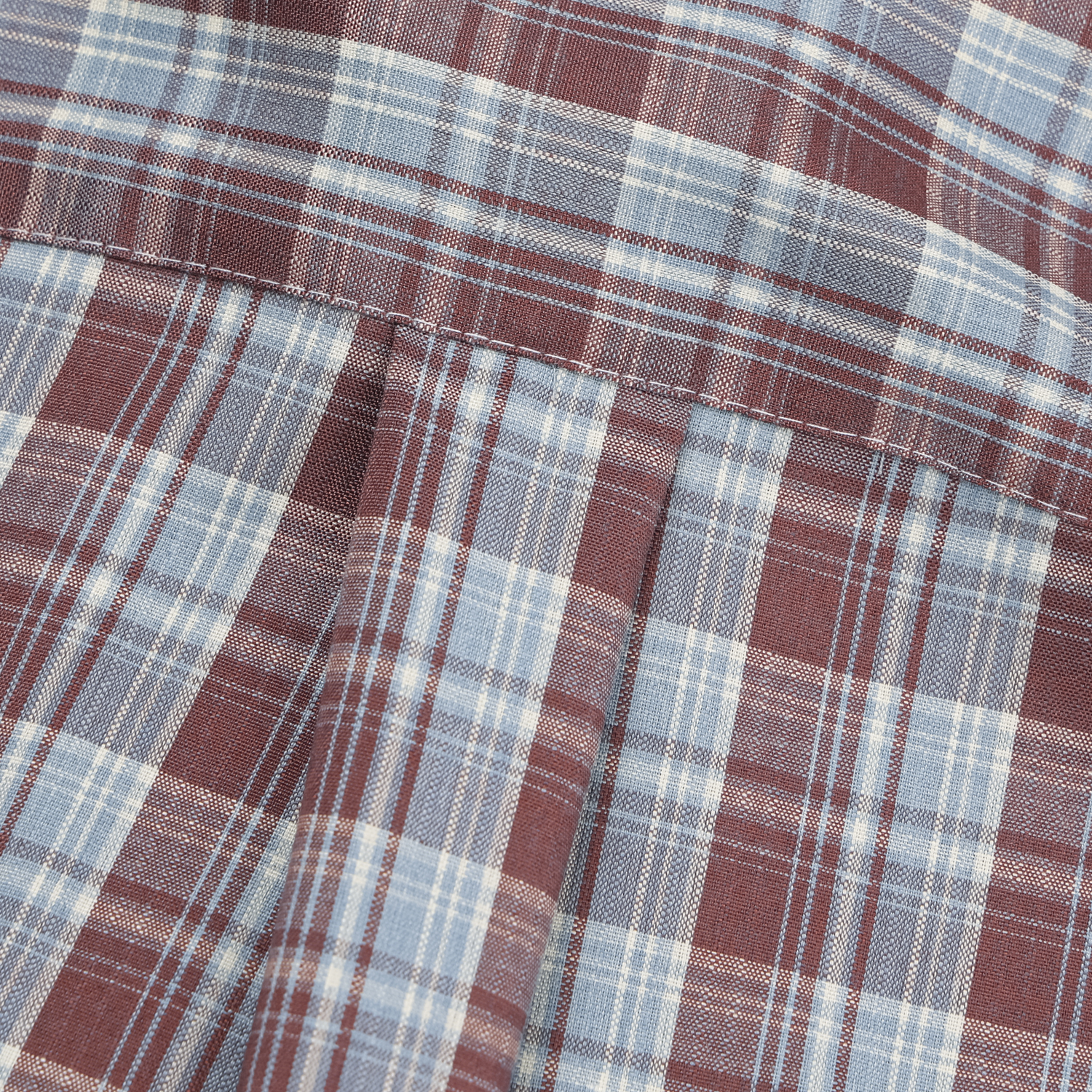 rabin checkered roll-up shirt