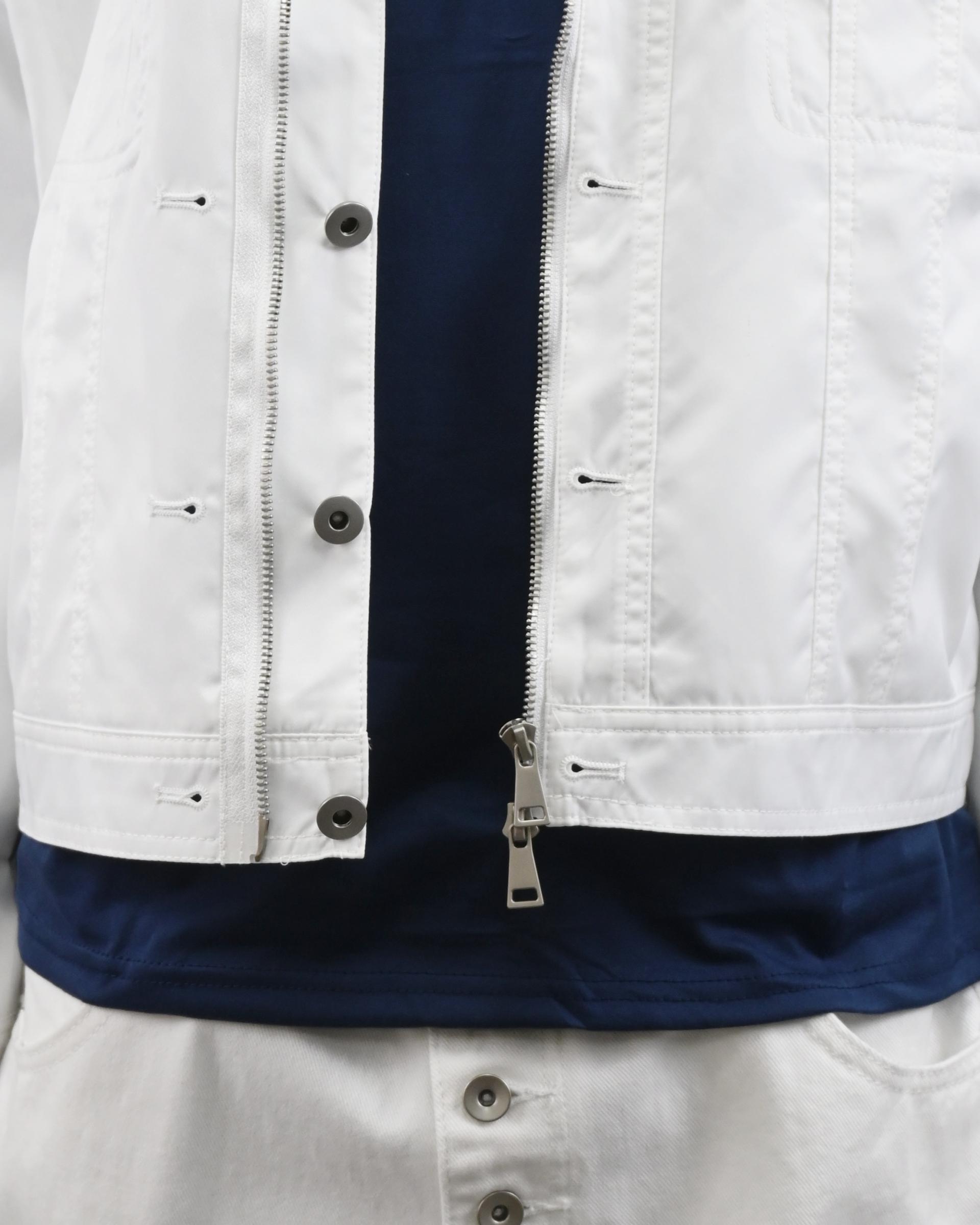 mix trucker crop jacket