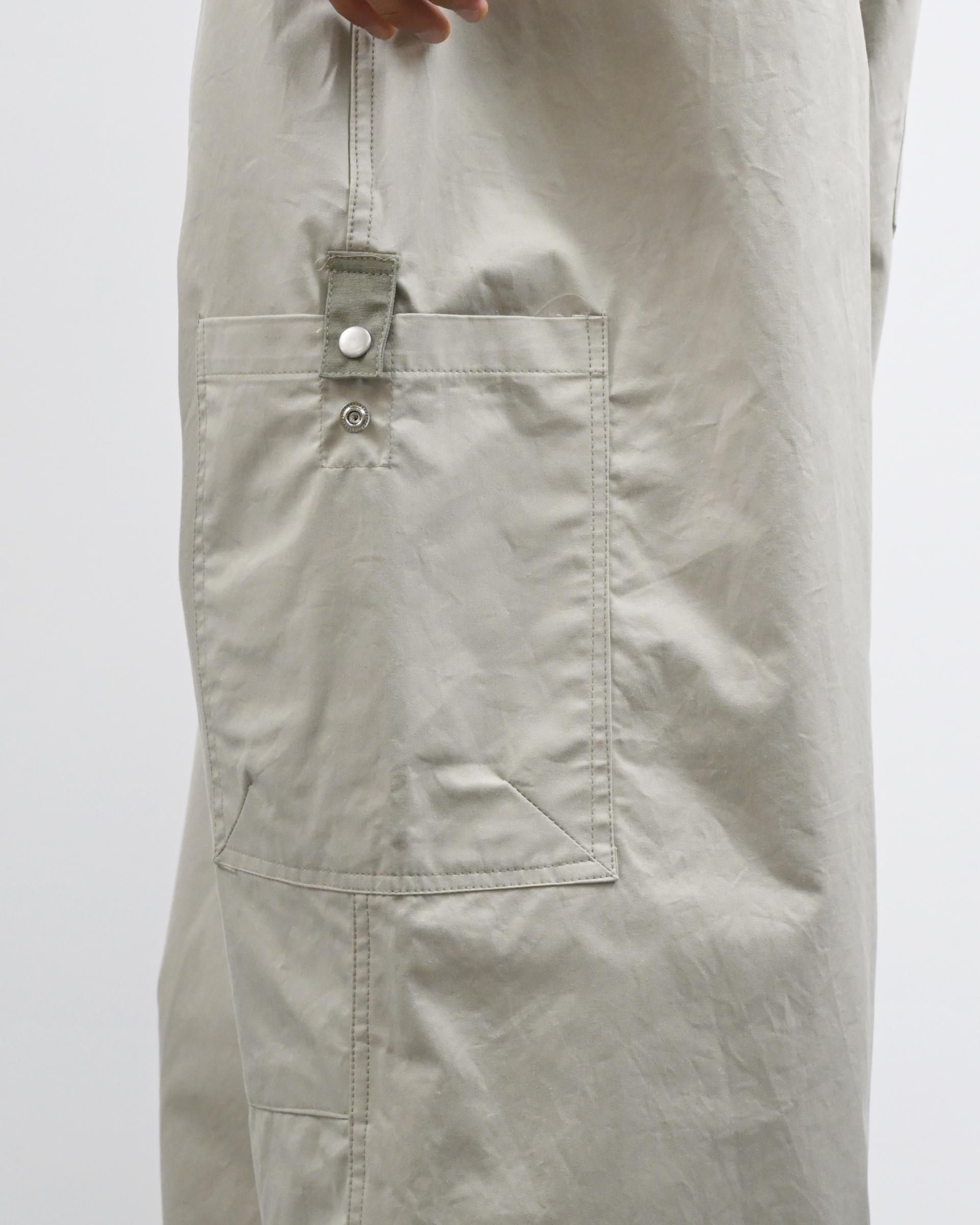 matte snap cargo cotton balloon pants