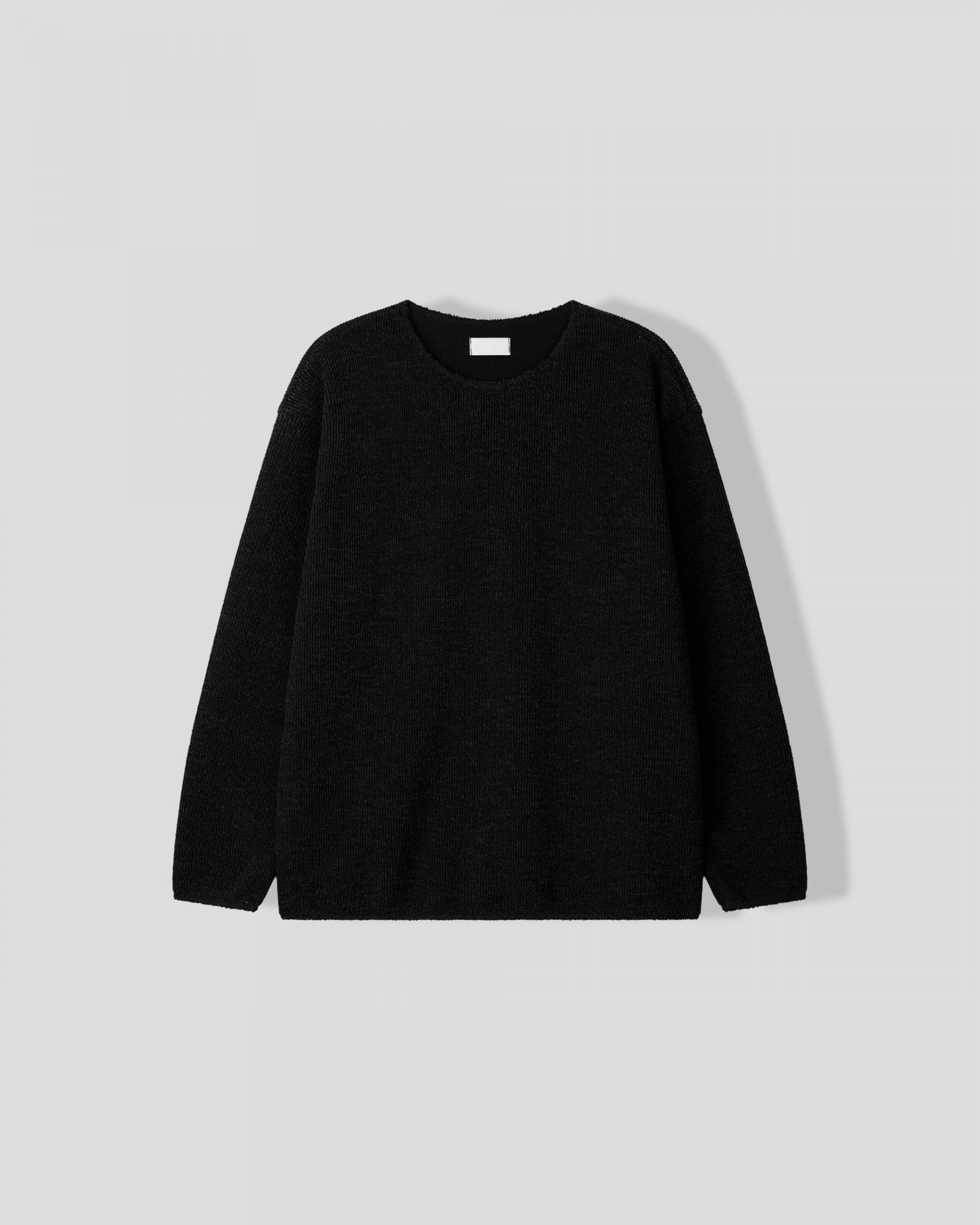 cut wide round neck t-shirt
