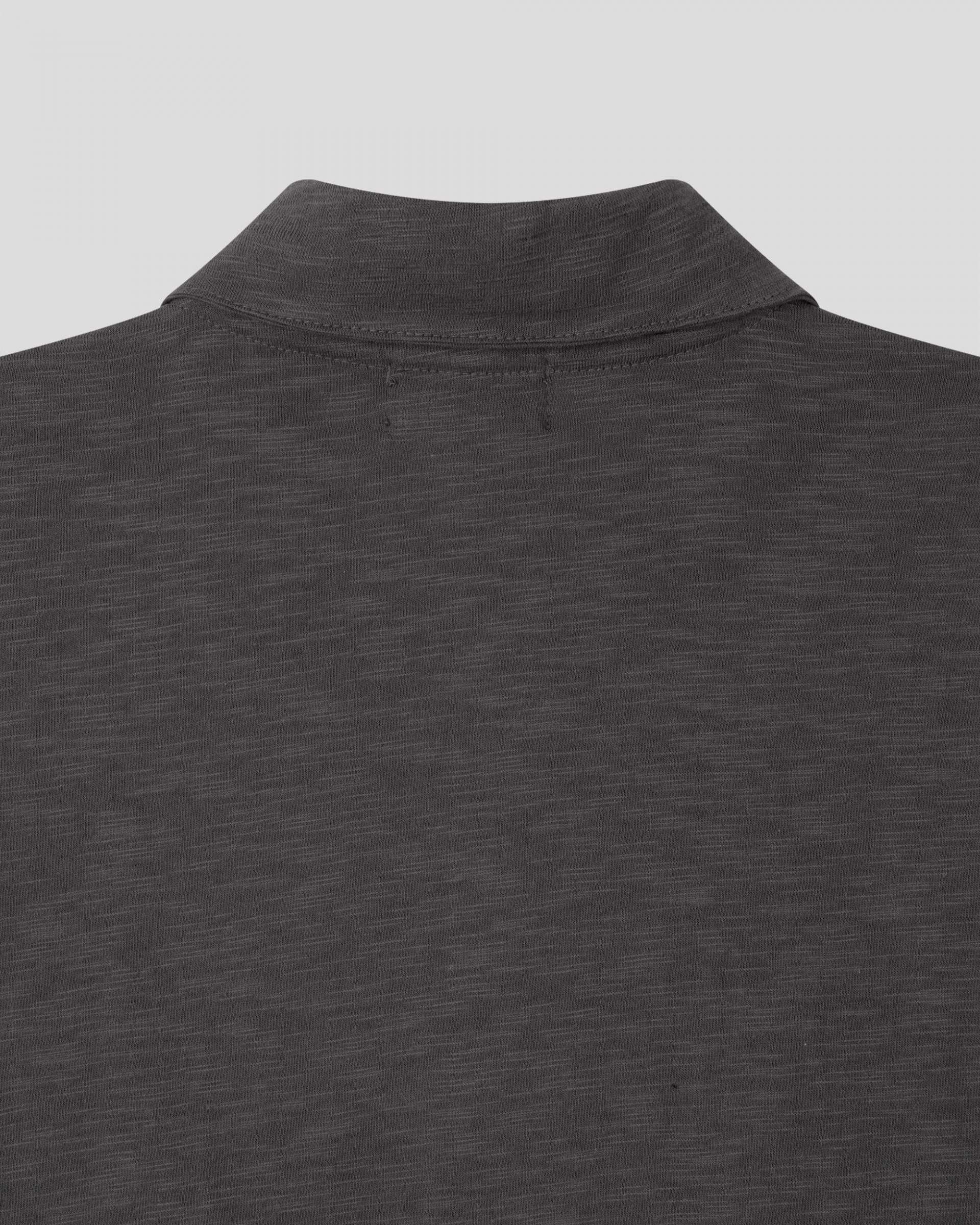 slub five burton collar t-shirt