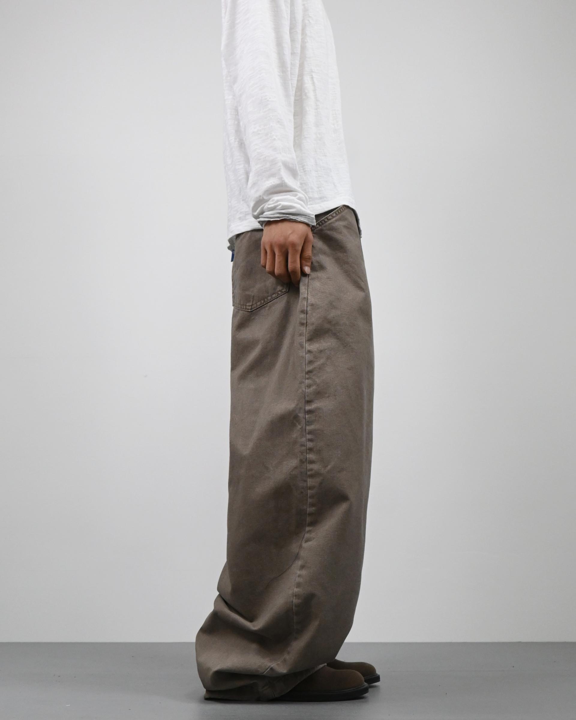 pigment solid balloon cotton pants
