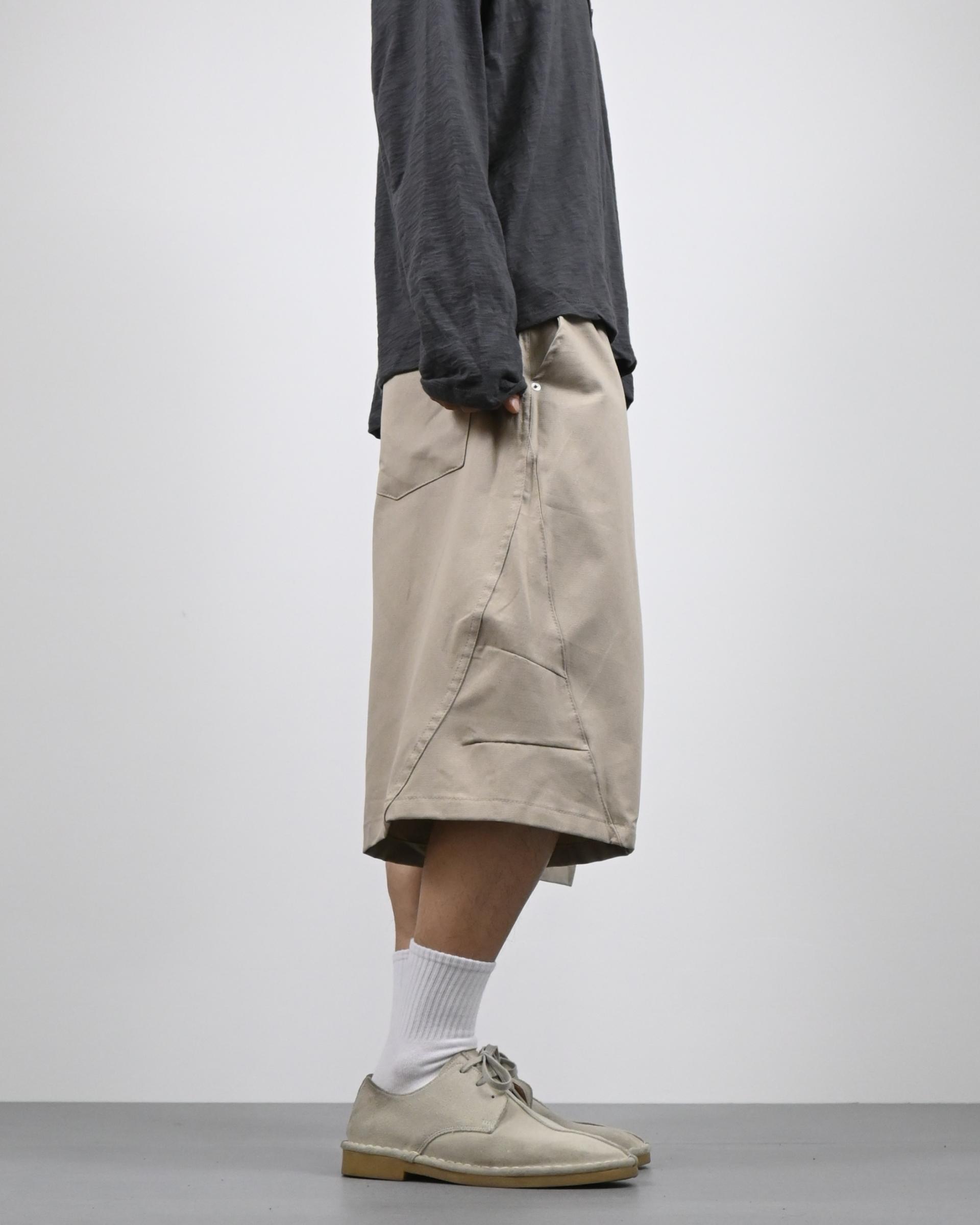 archive curved bermuda cotton pants