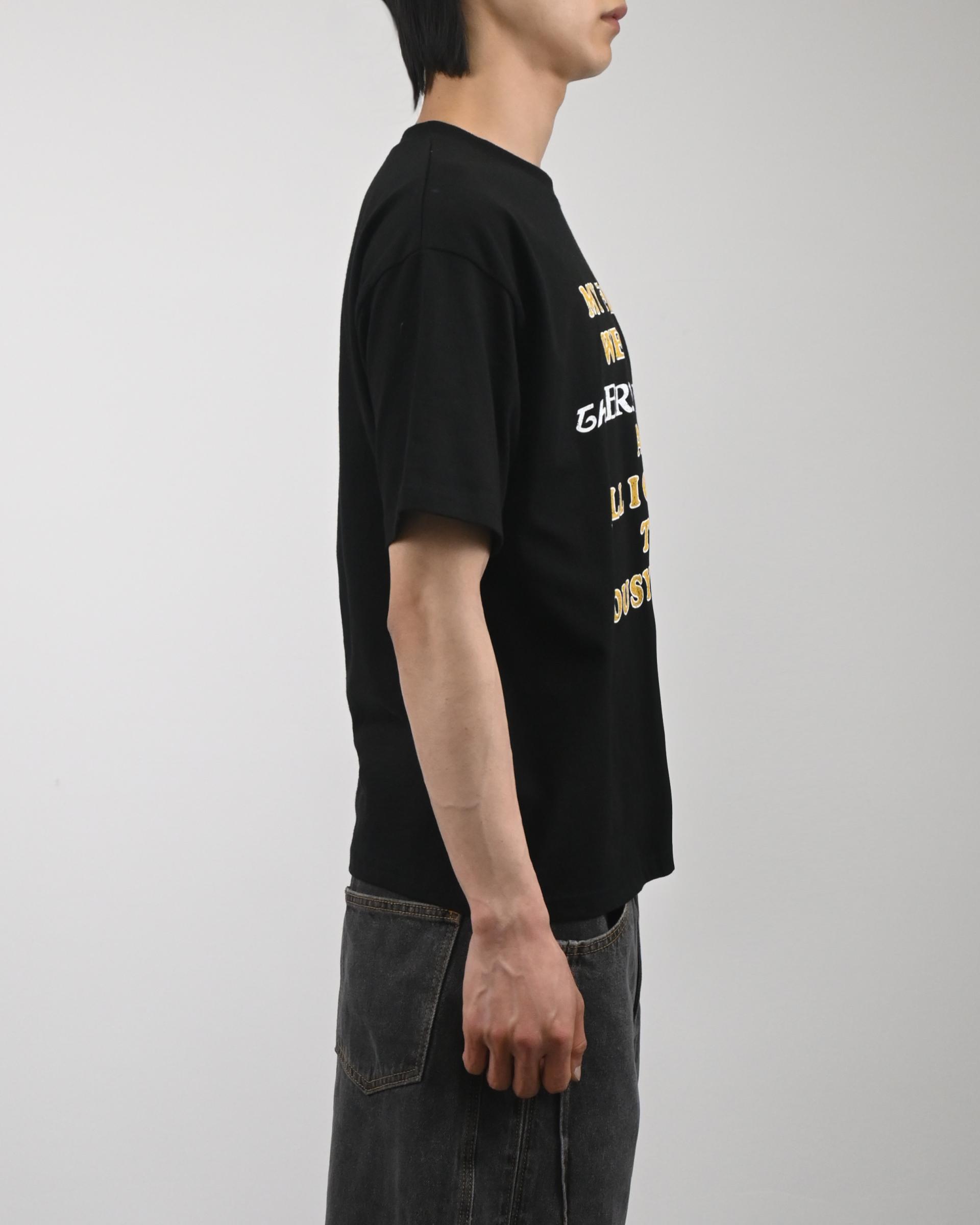 luge lettering half t-shirt