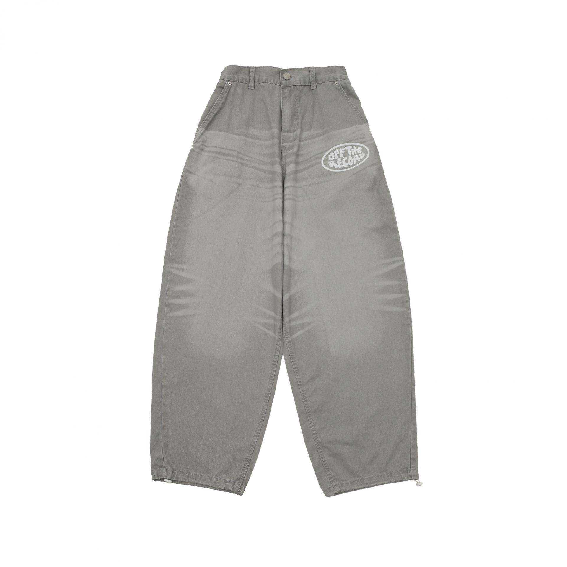 printed pigment balloon cotton pants