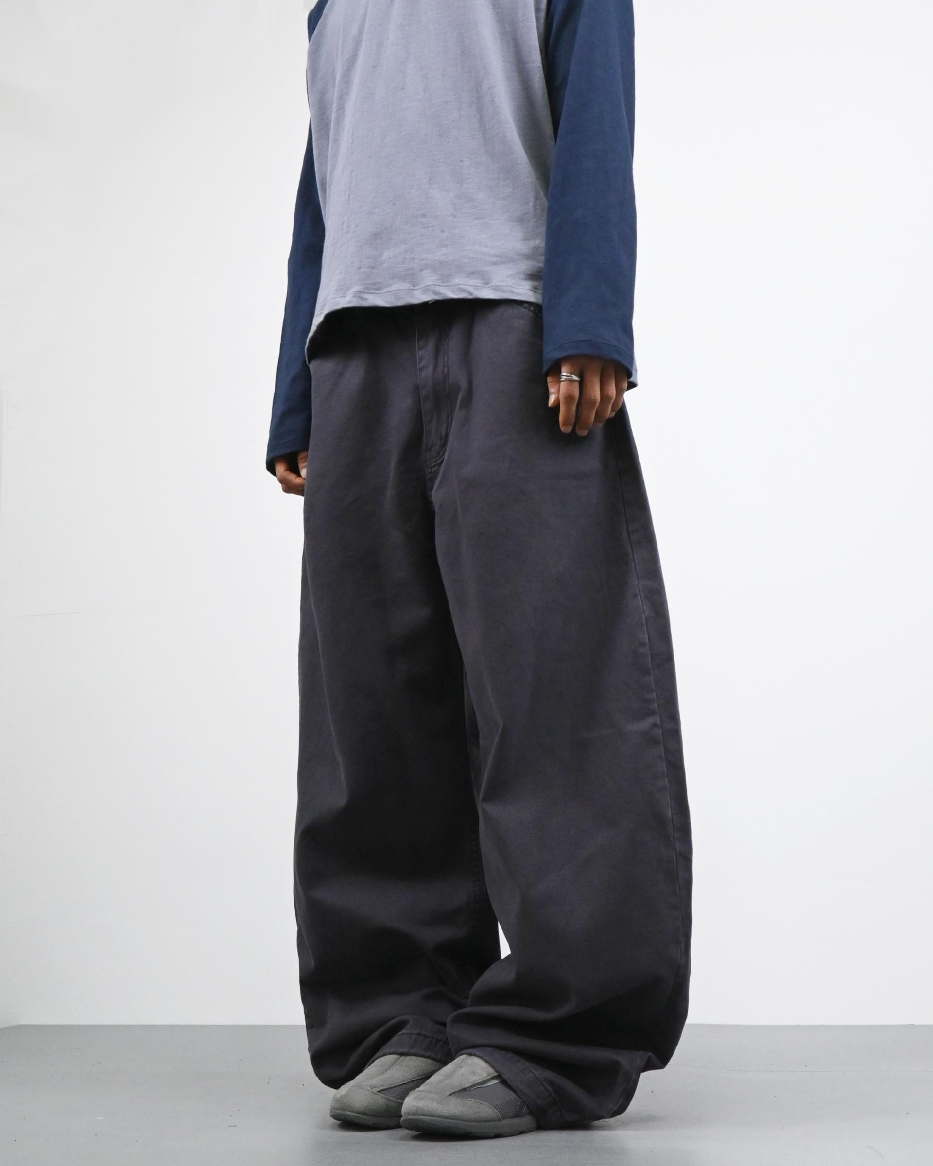 pigment solid balloon cotton pants