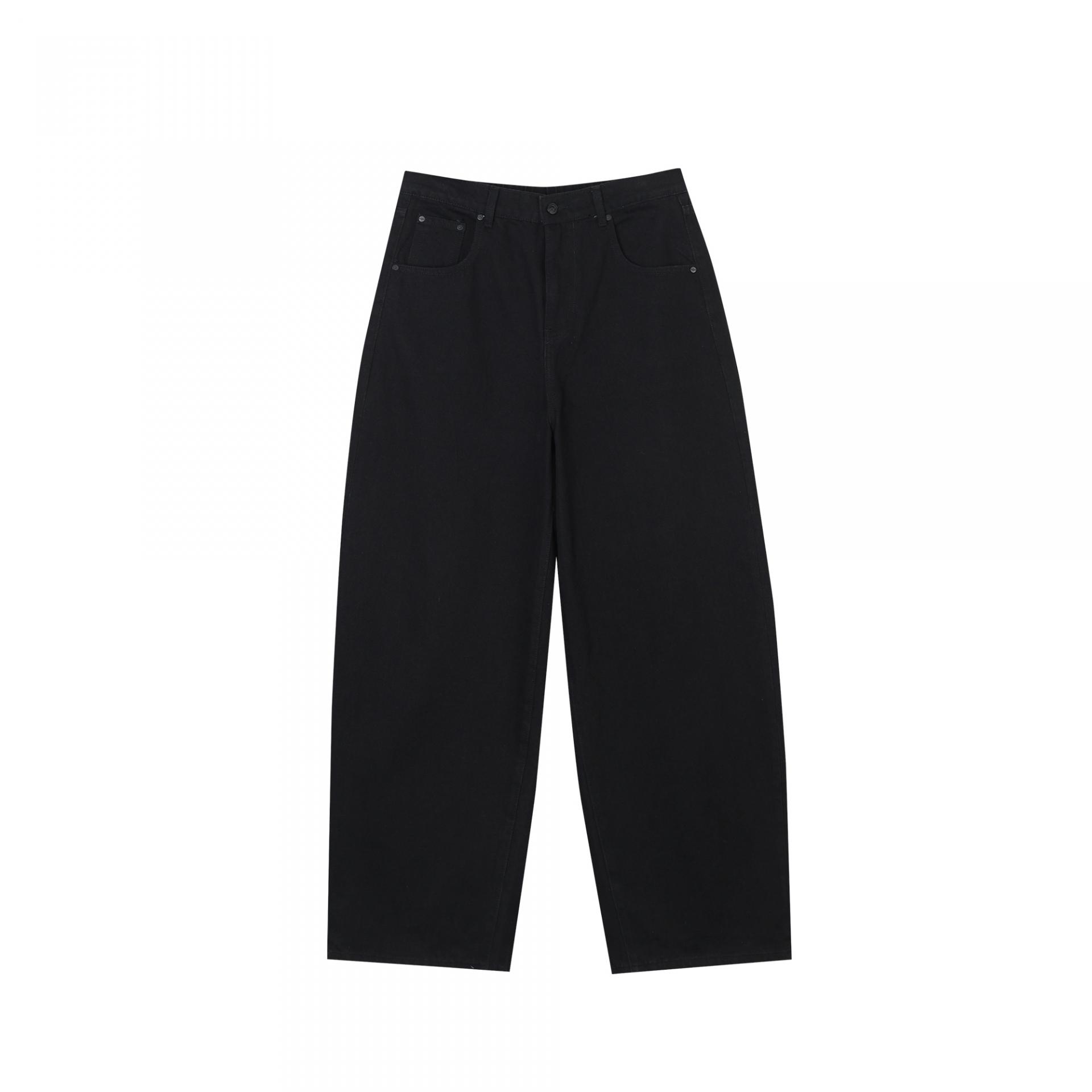 banding balloon denim pants