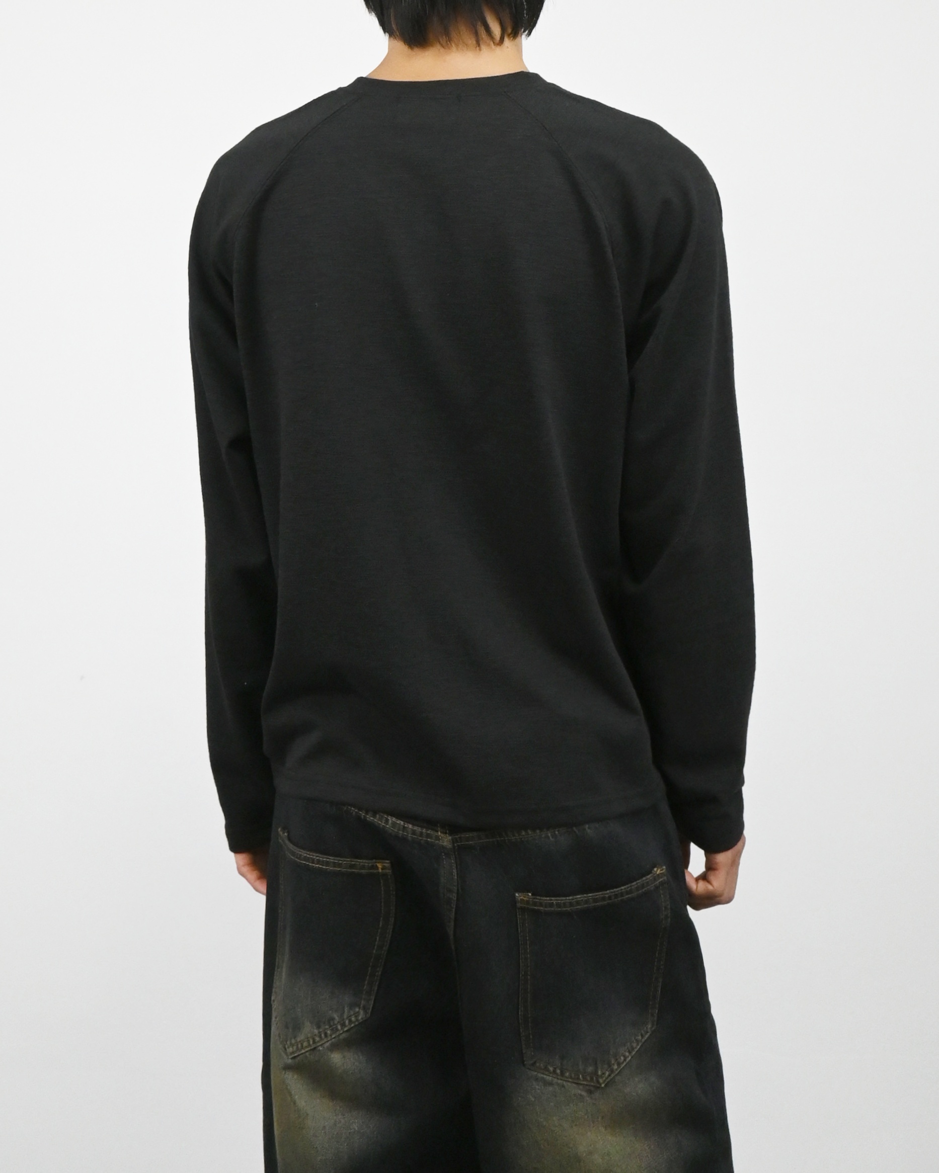 slub raglan henley neck