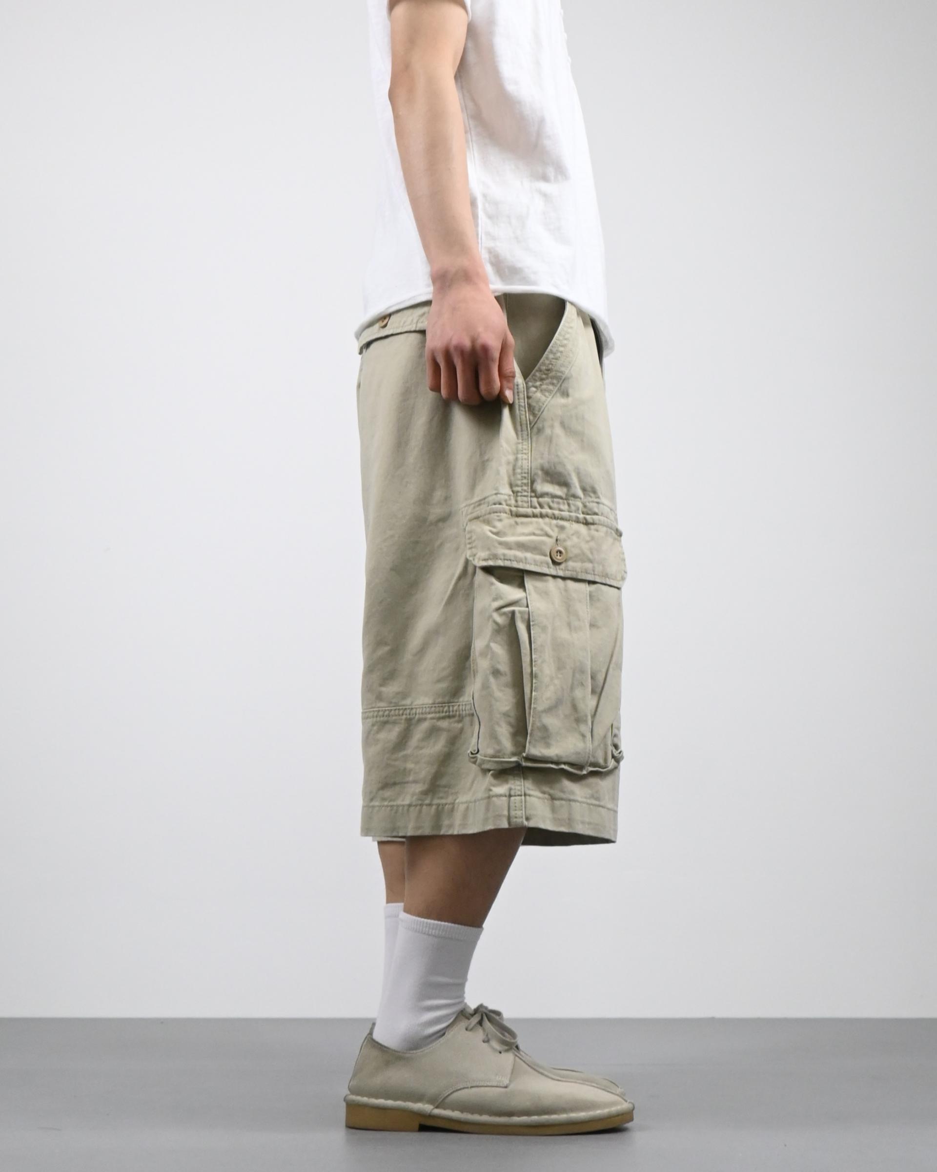 bio cotton bermuda cargo pants