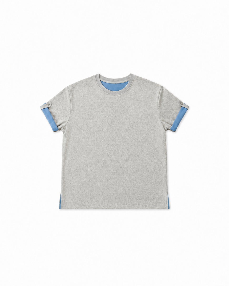 coloring roll-up half t-shirt