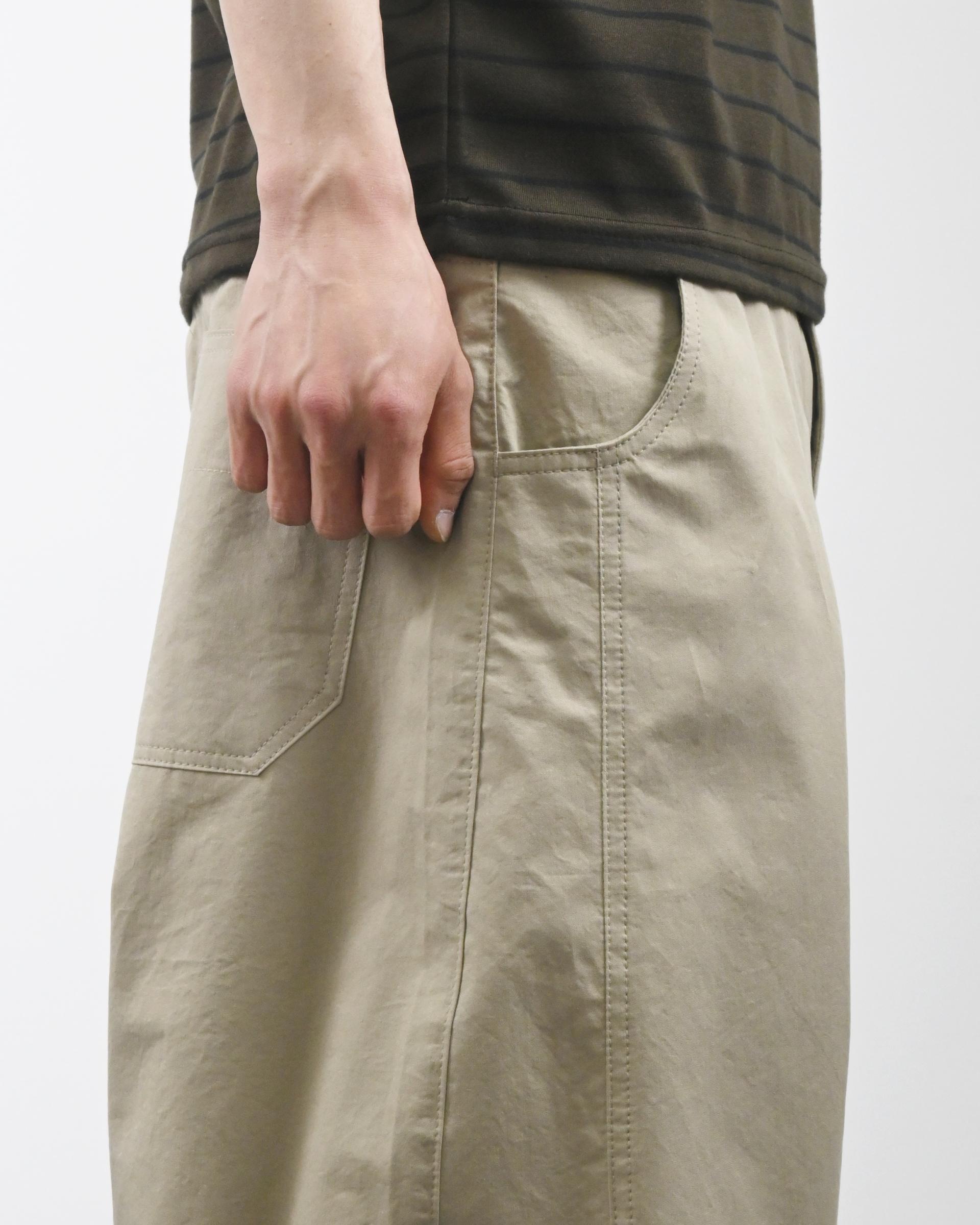 dear curved cotton pants