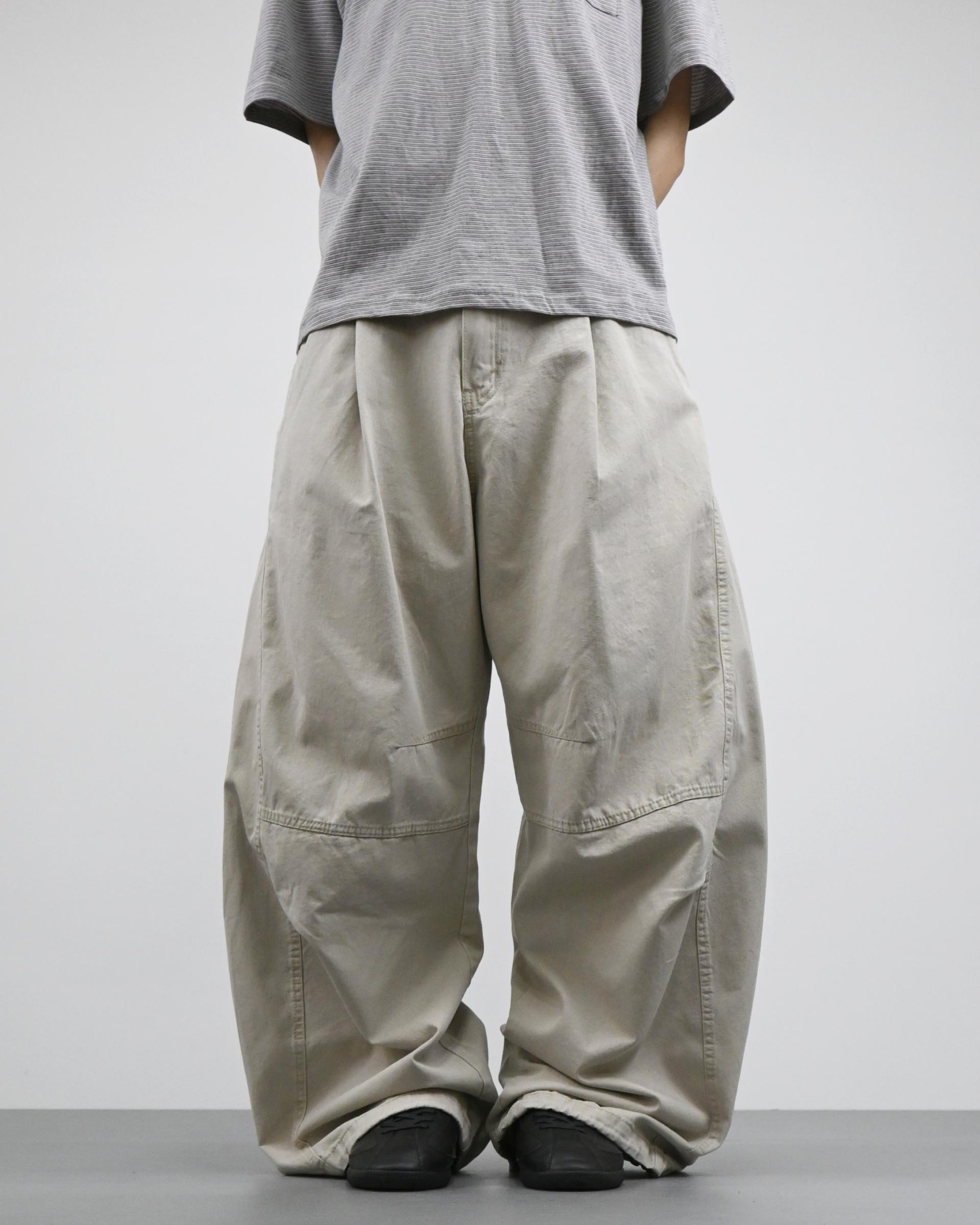 volumetric balloon cotton pants