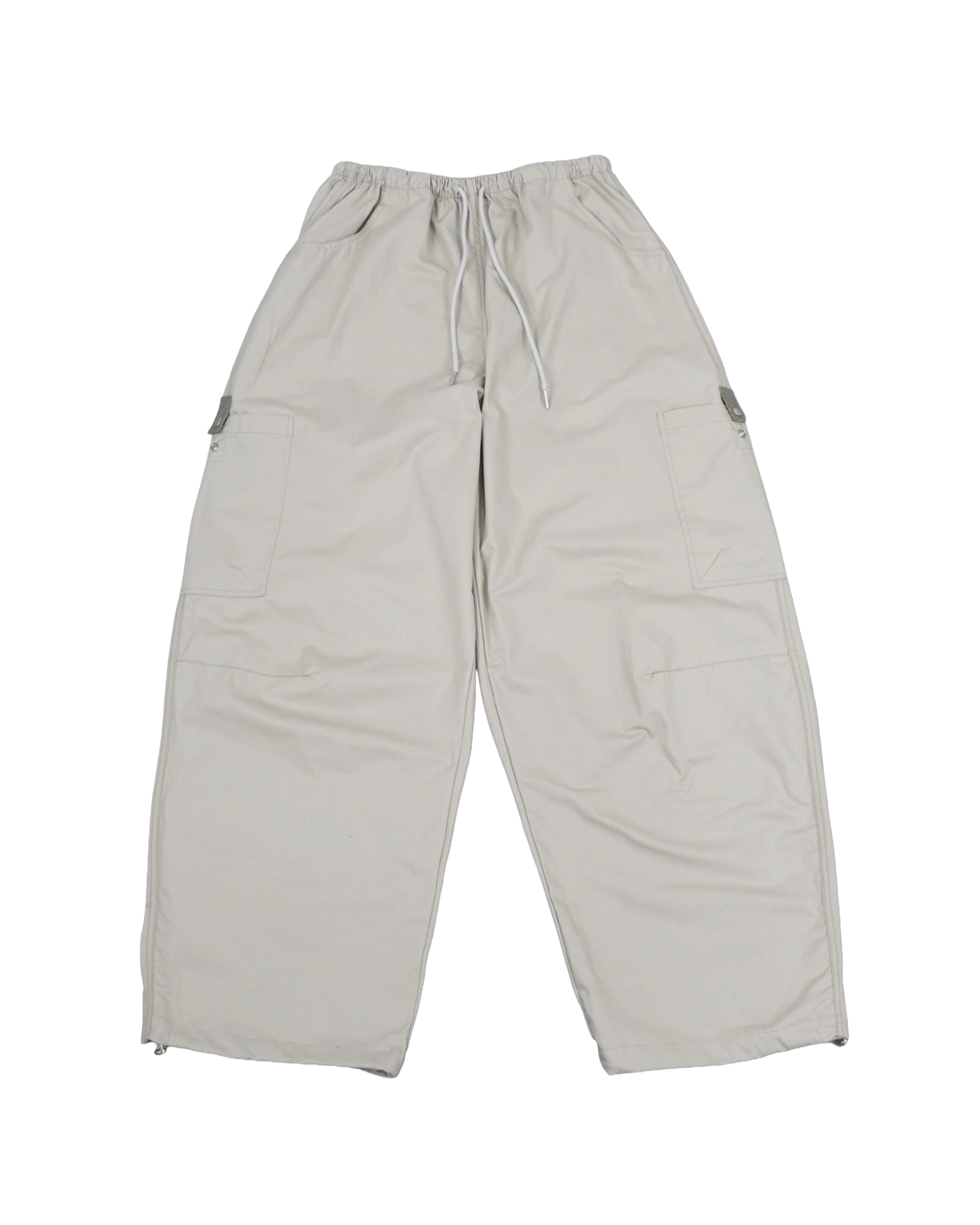 matte snap cargo cotton balloon pants