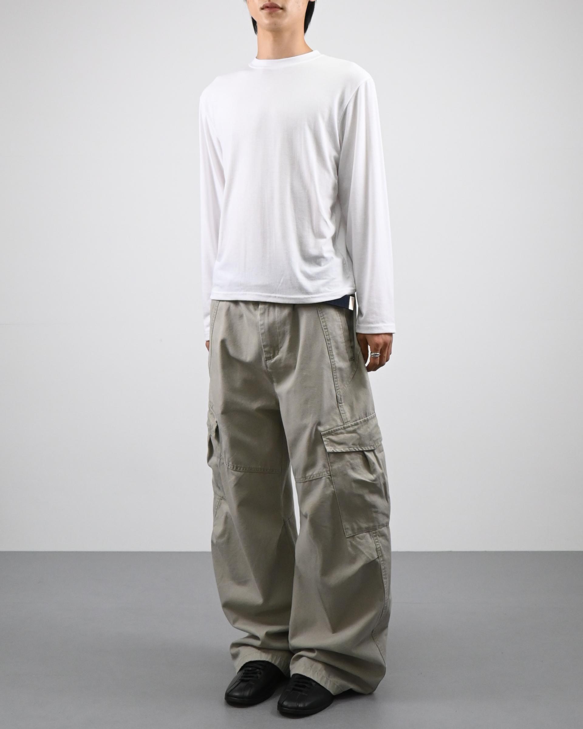 slub henley neck long sleeve 복제