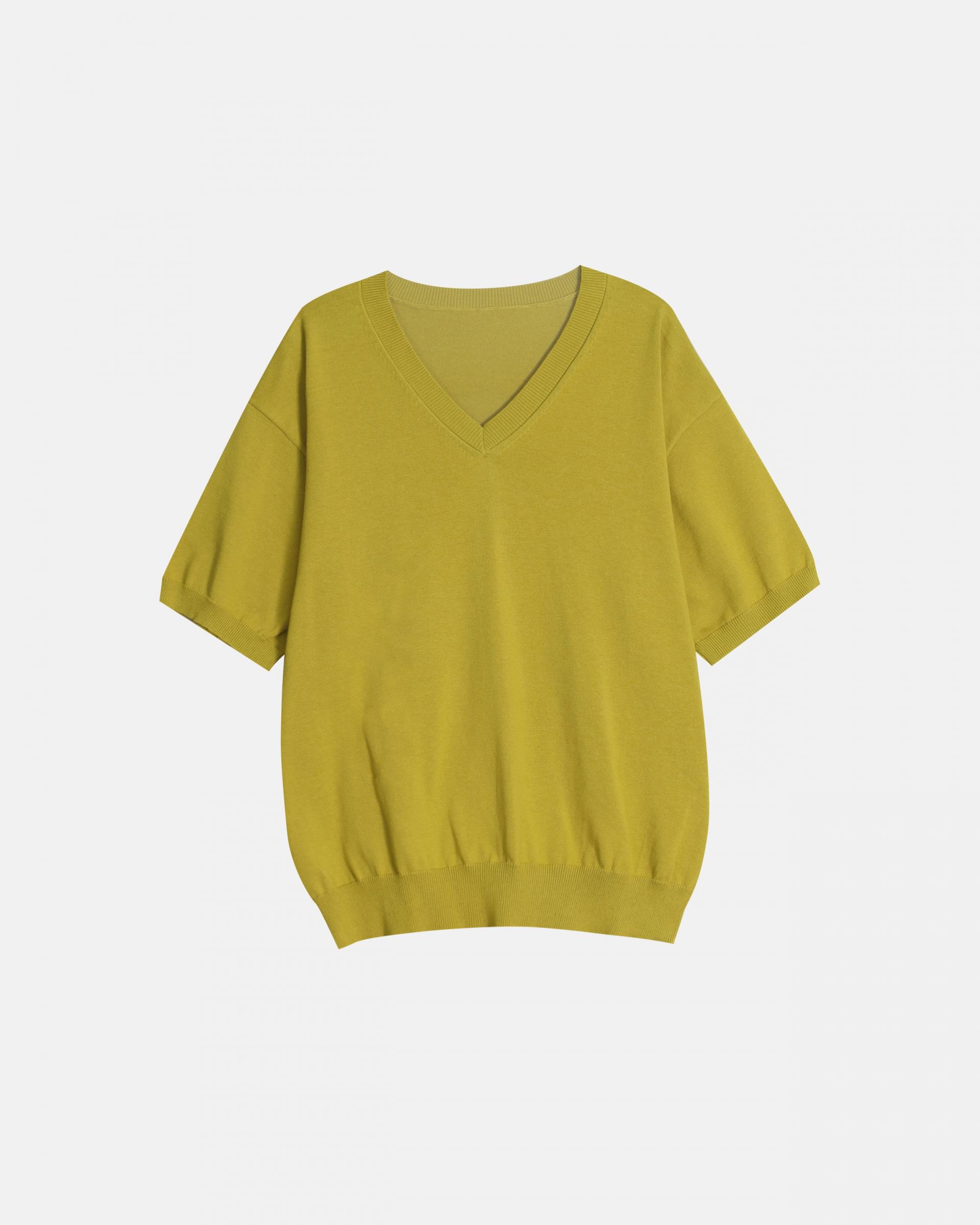 sierra v-neck half knit