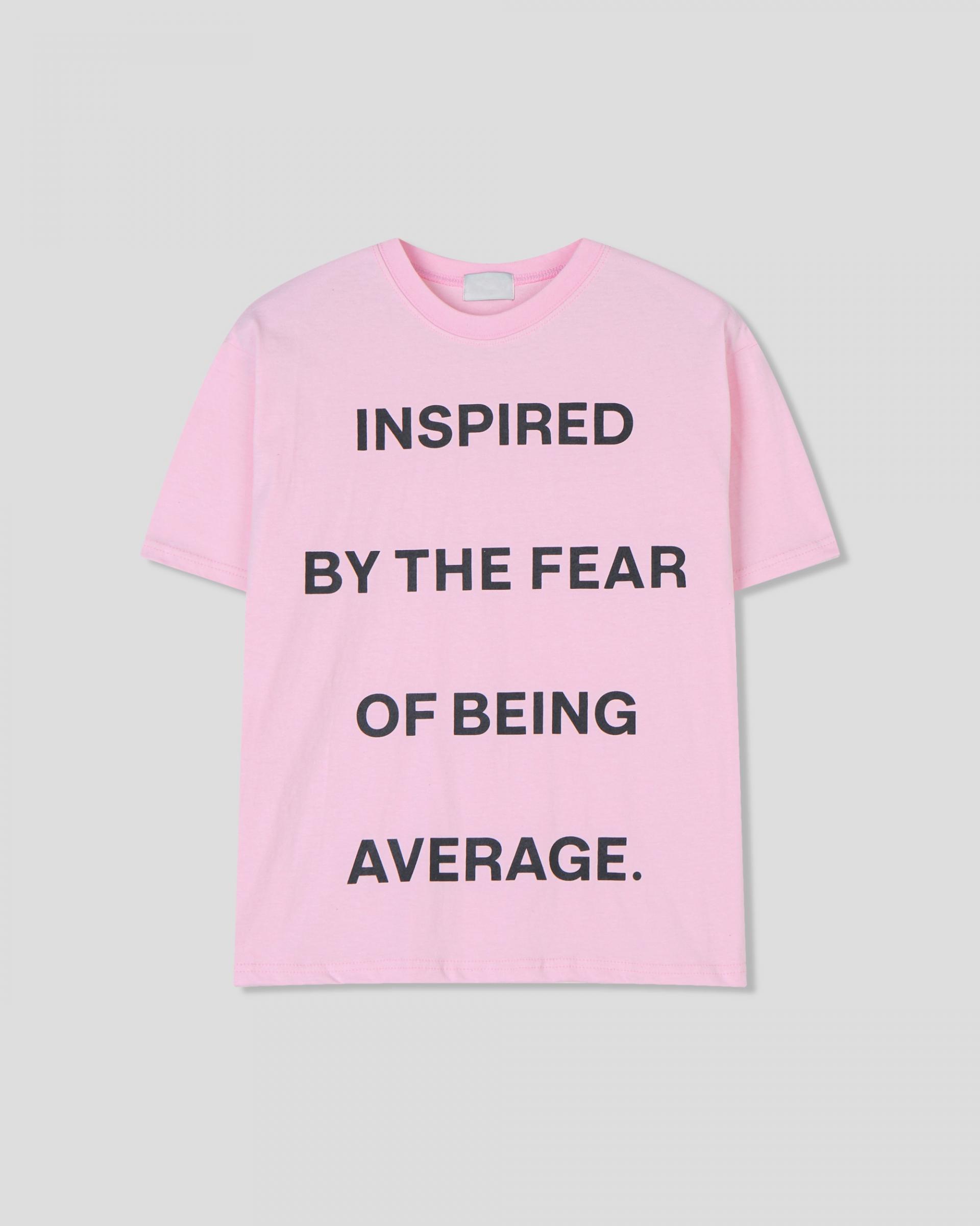 inspired lettering half-t-Shirt
