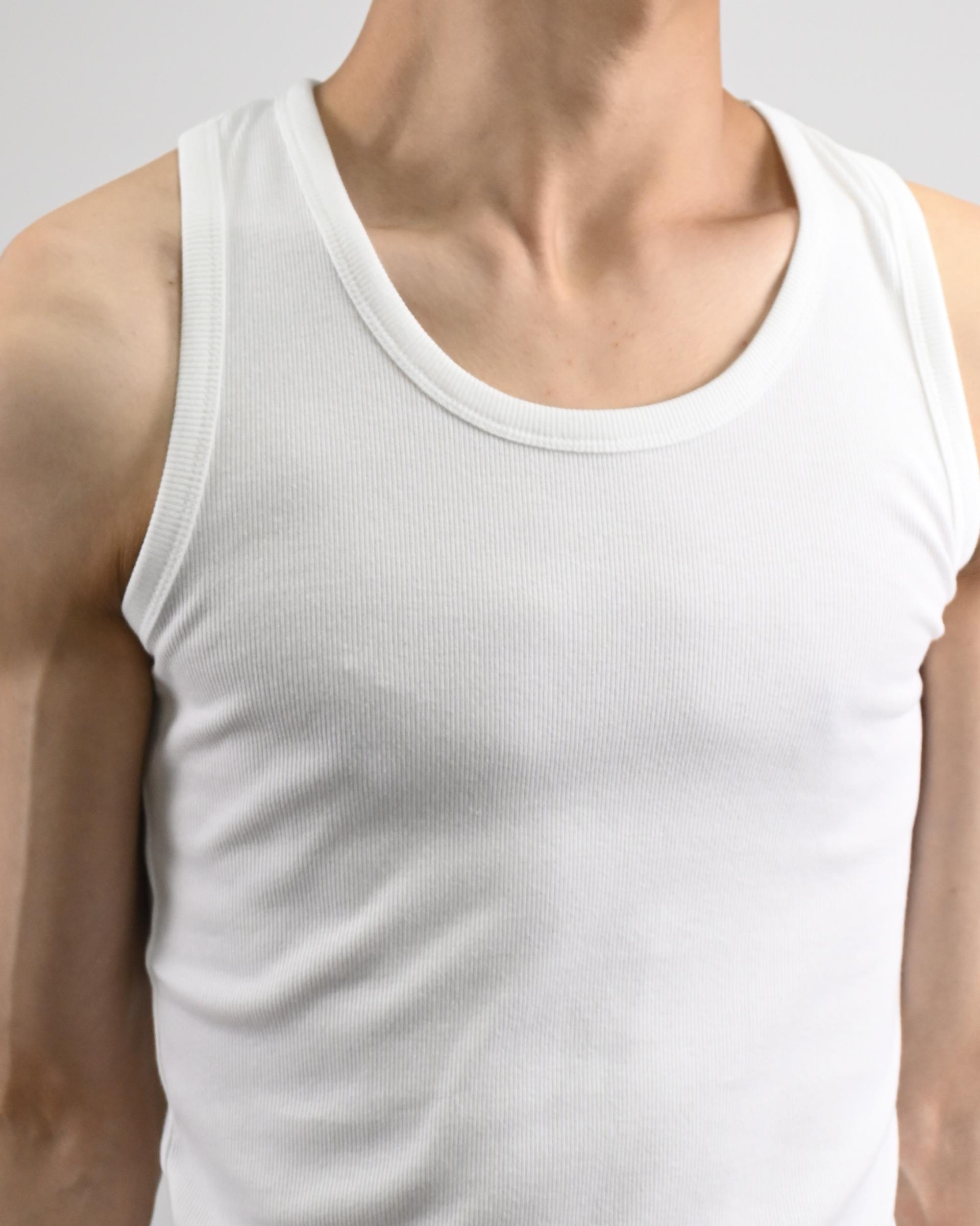 stretchable ribbed vest