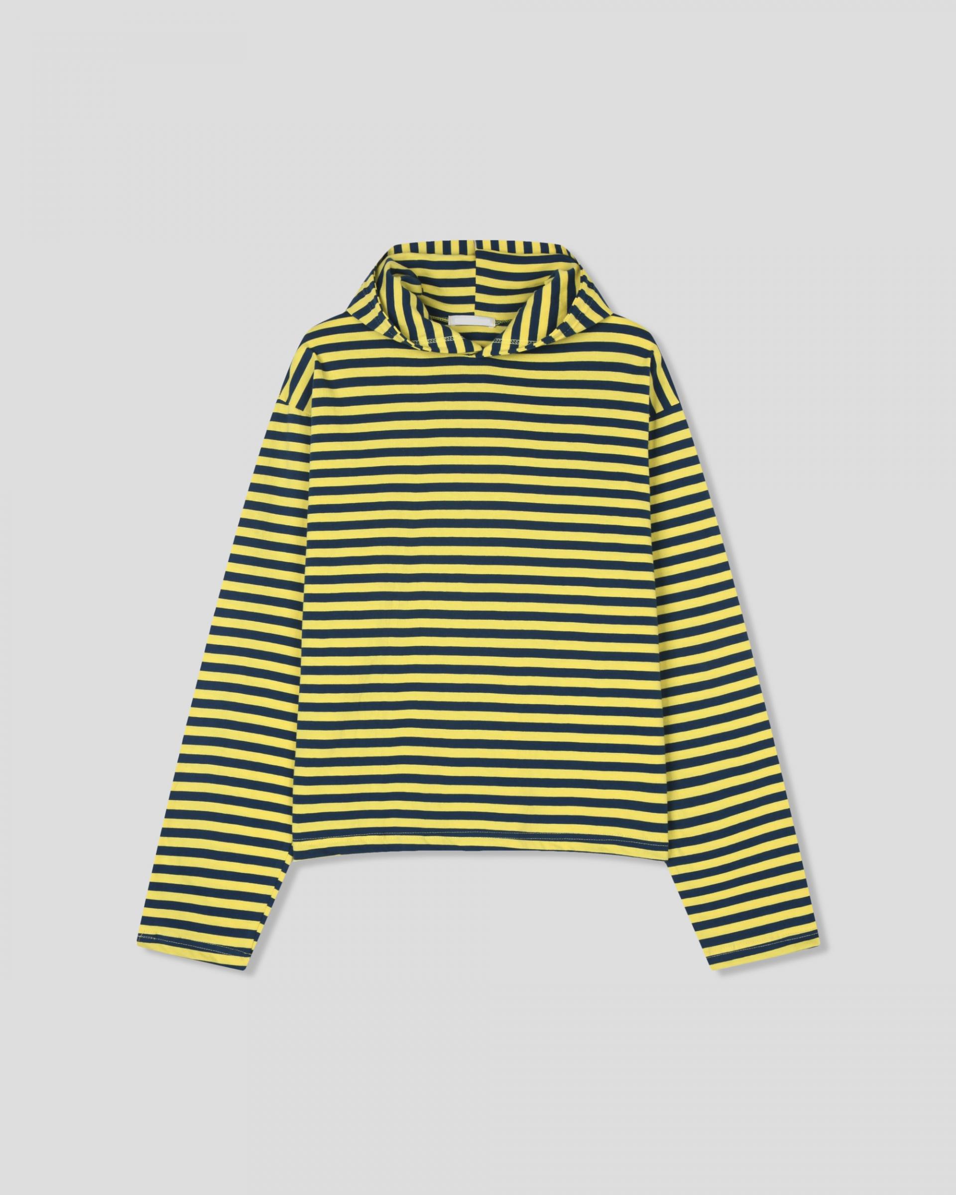 reed cropped striped hoodie