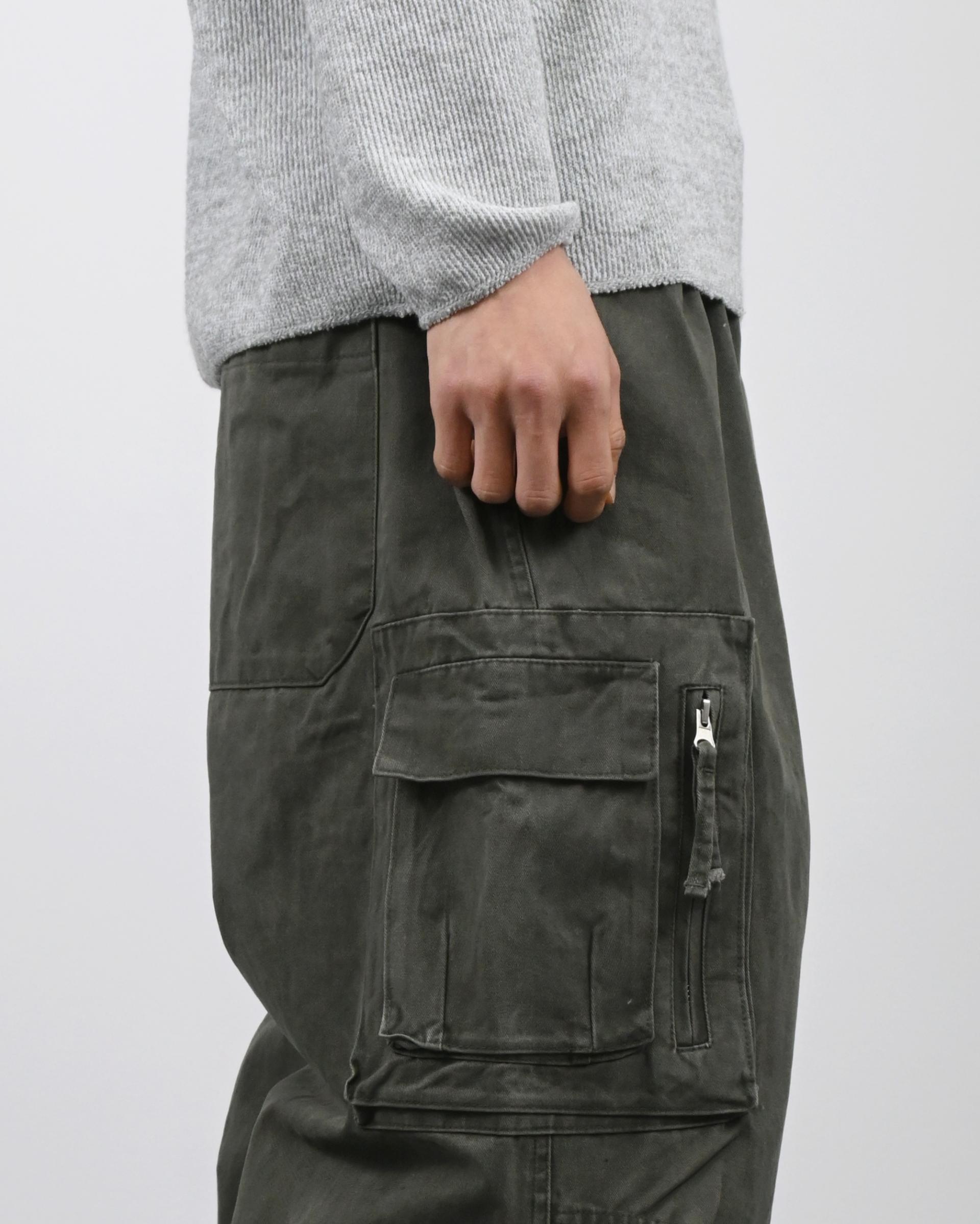 box pocket cargo cotton pants