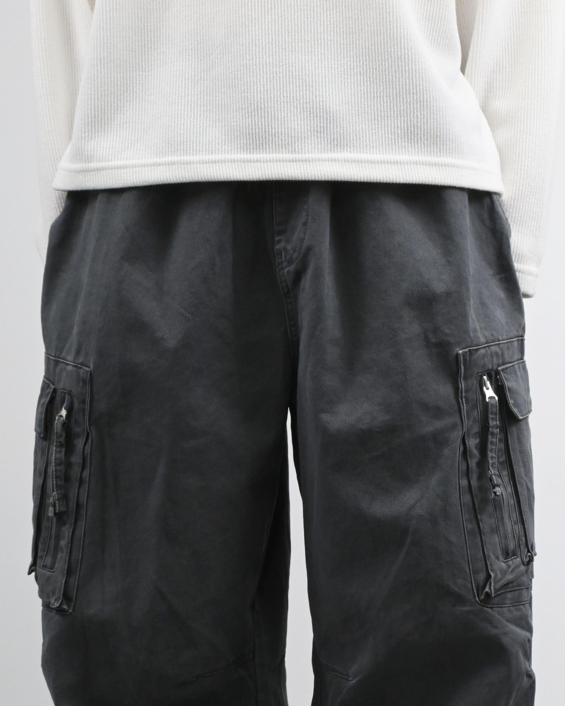 box pocket cargo cotton pants
