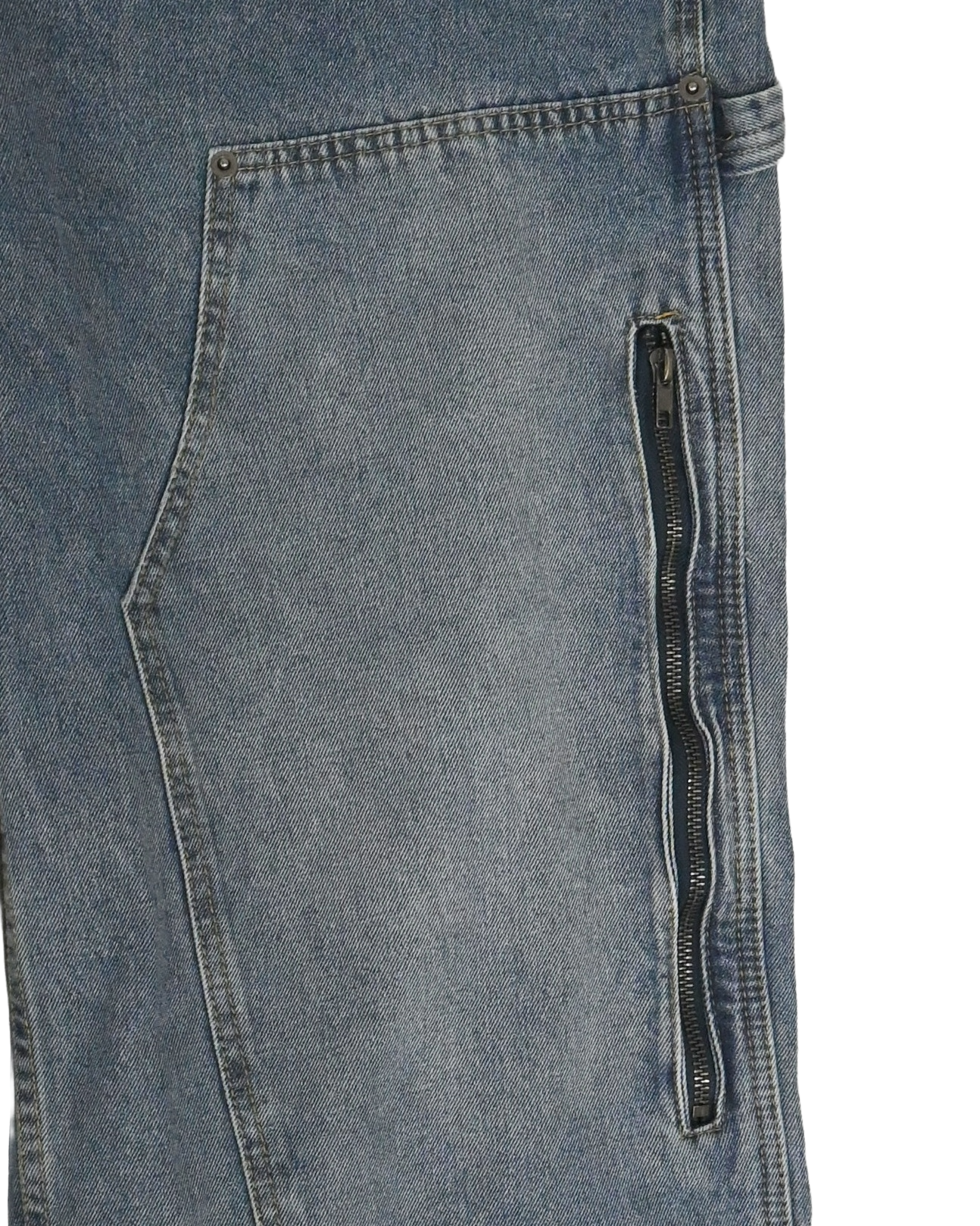 zipper carpenter denim pants