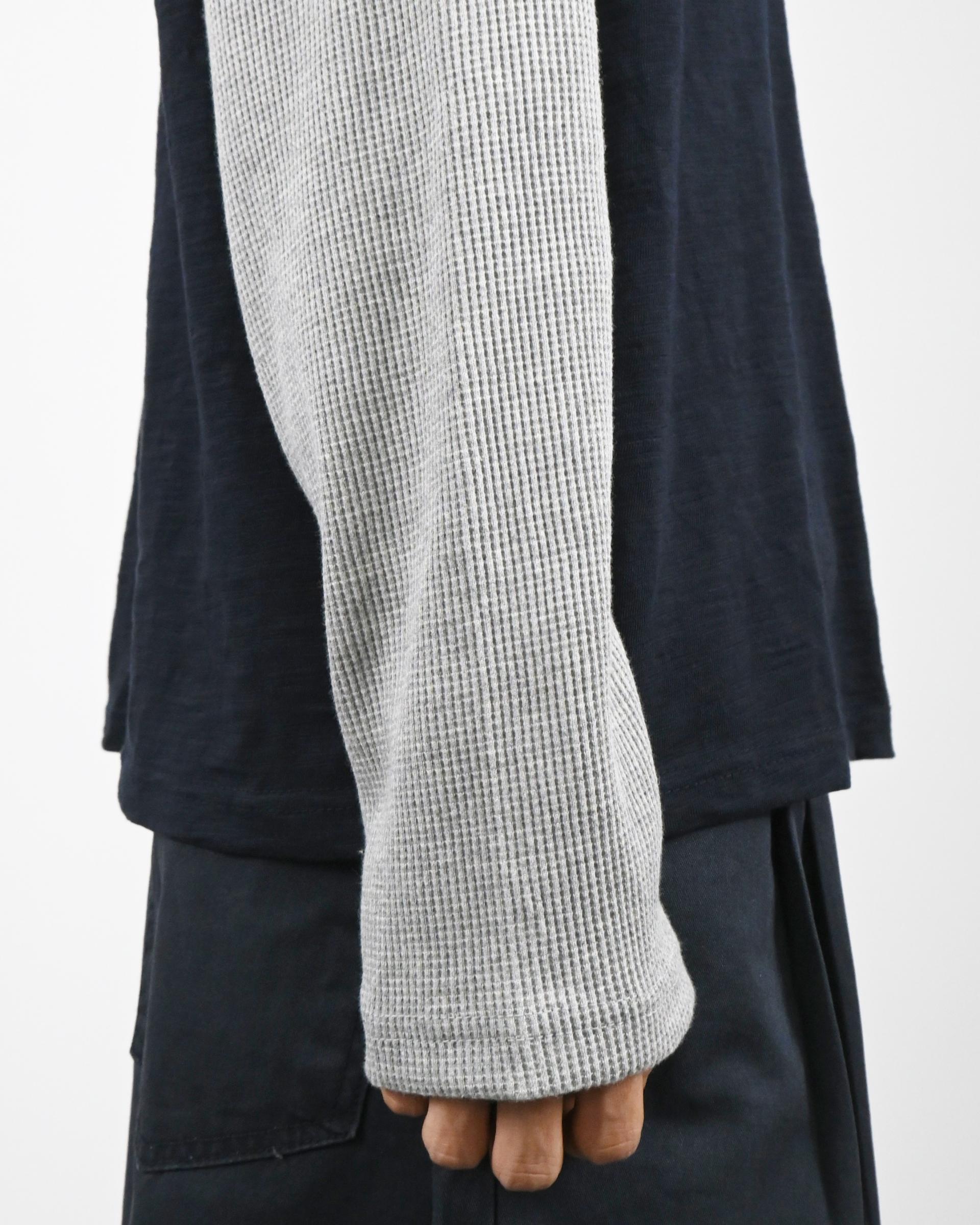 slub waffle layered t-shirt