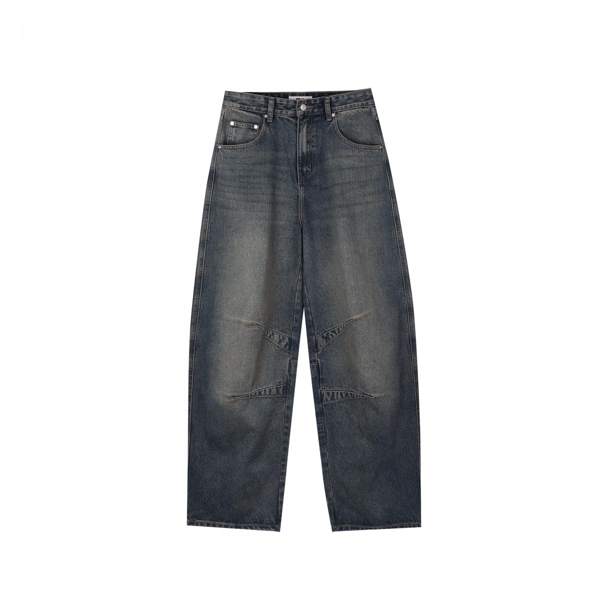 dart balloon denim pants (tin blue)
