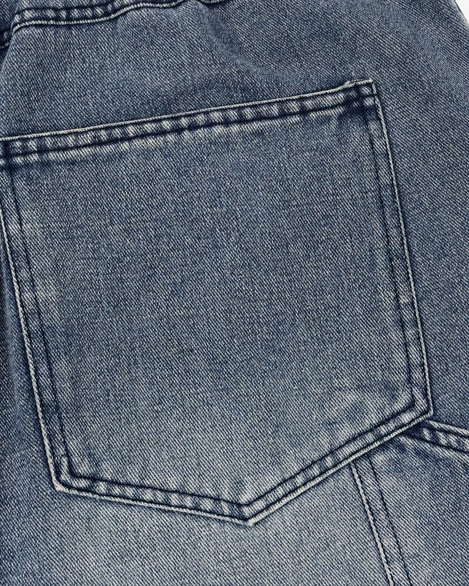 banding vintage carpenter bermuda denim pants