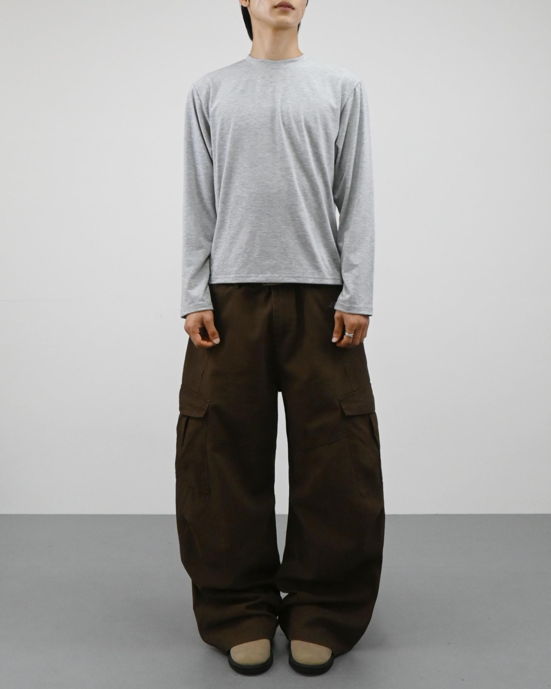 slub henley neck long sleeve 복제