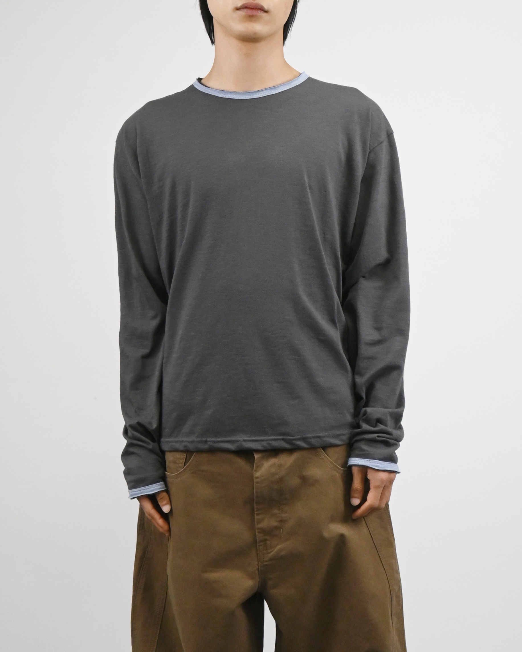 damage slub ringer t-shirt