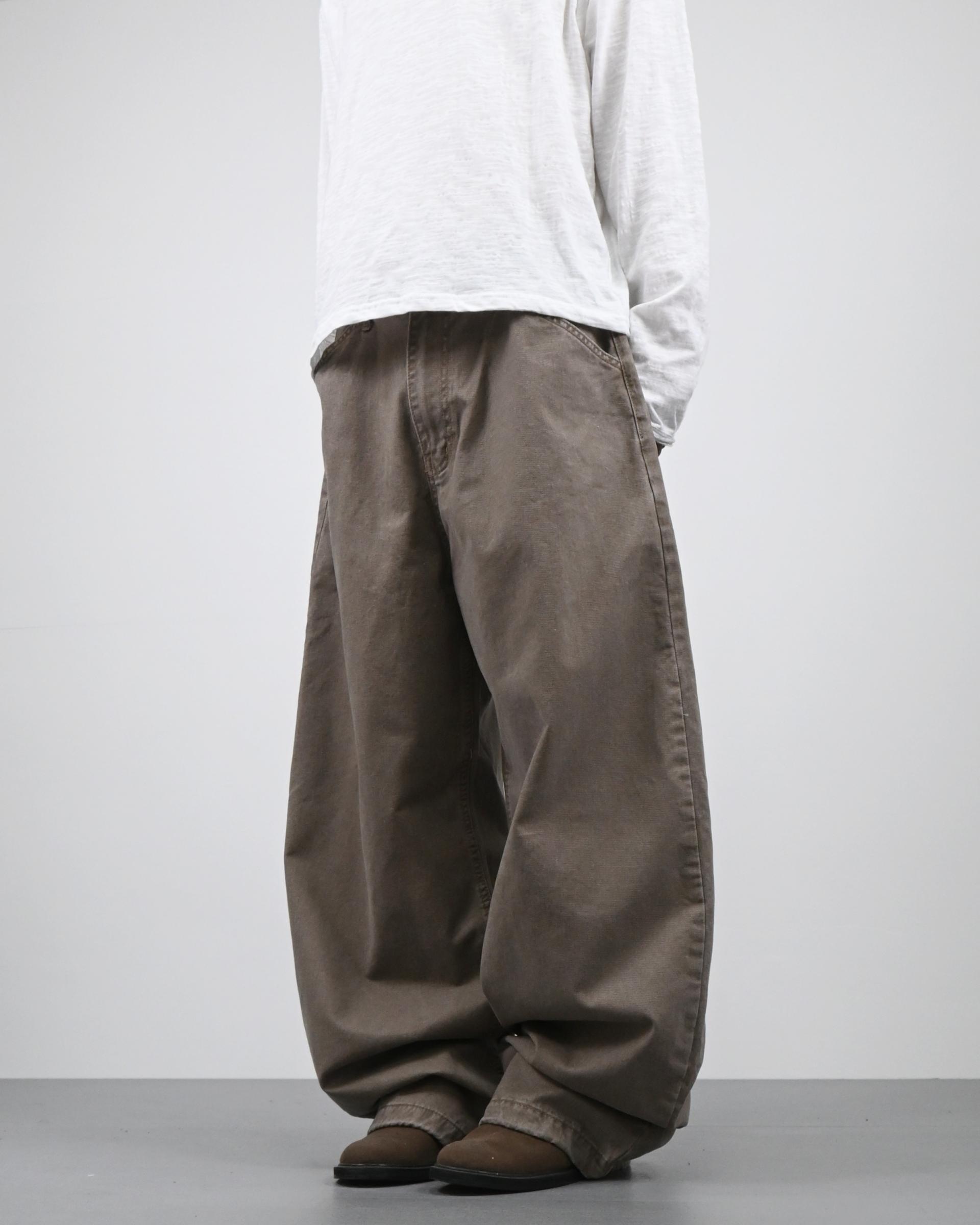 pigment solid balloon cotton pants