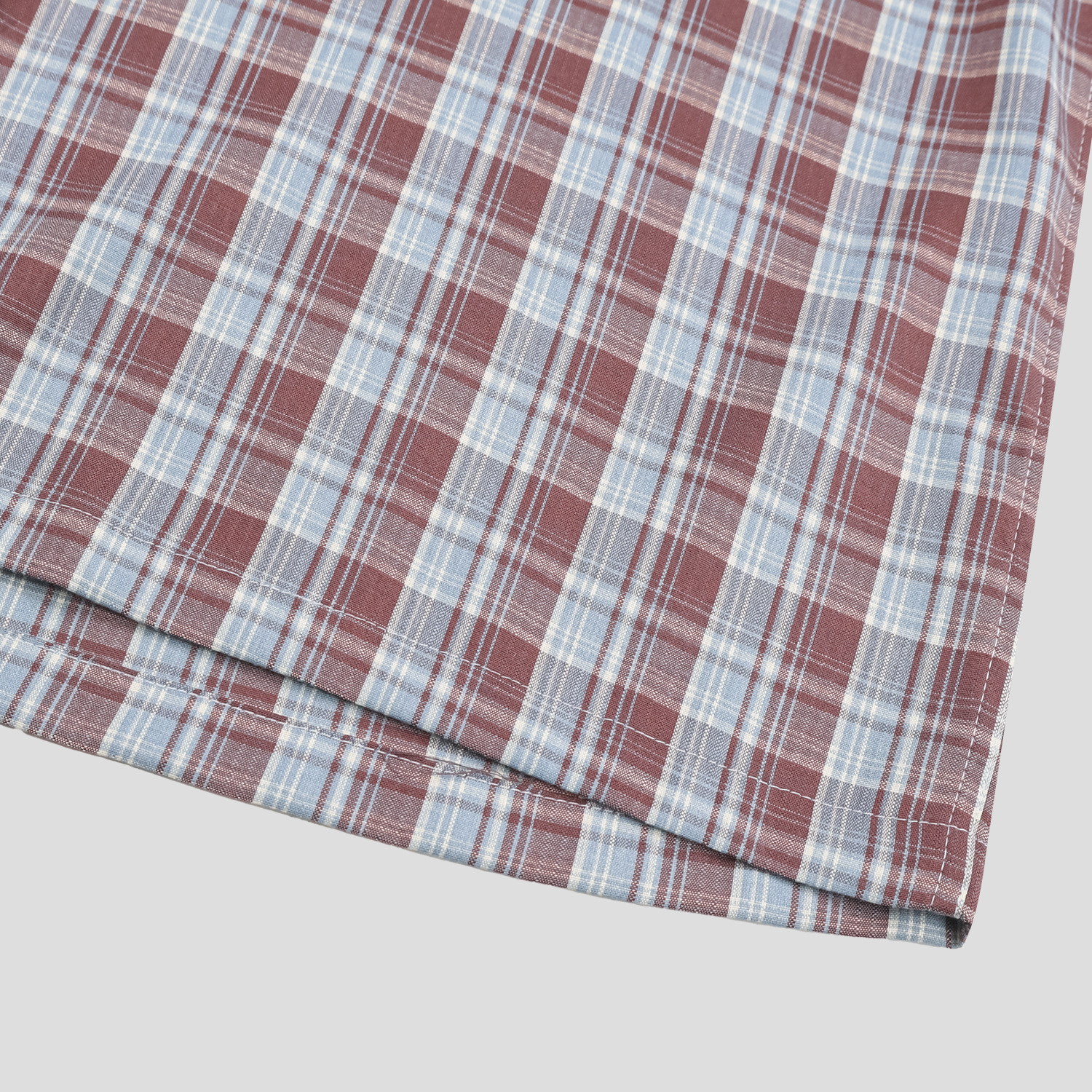 rabin checkered roll-up shirt