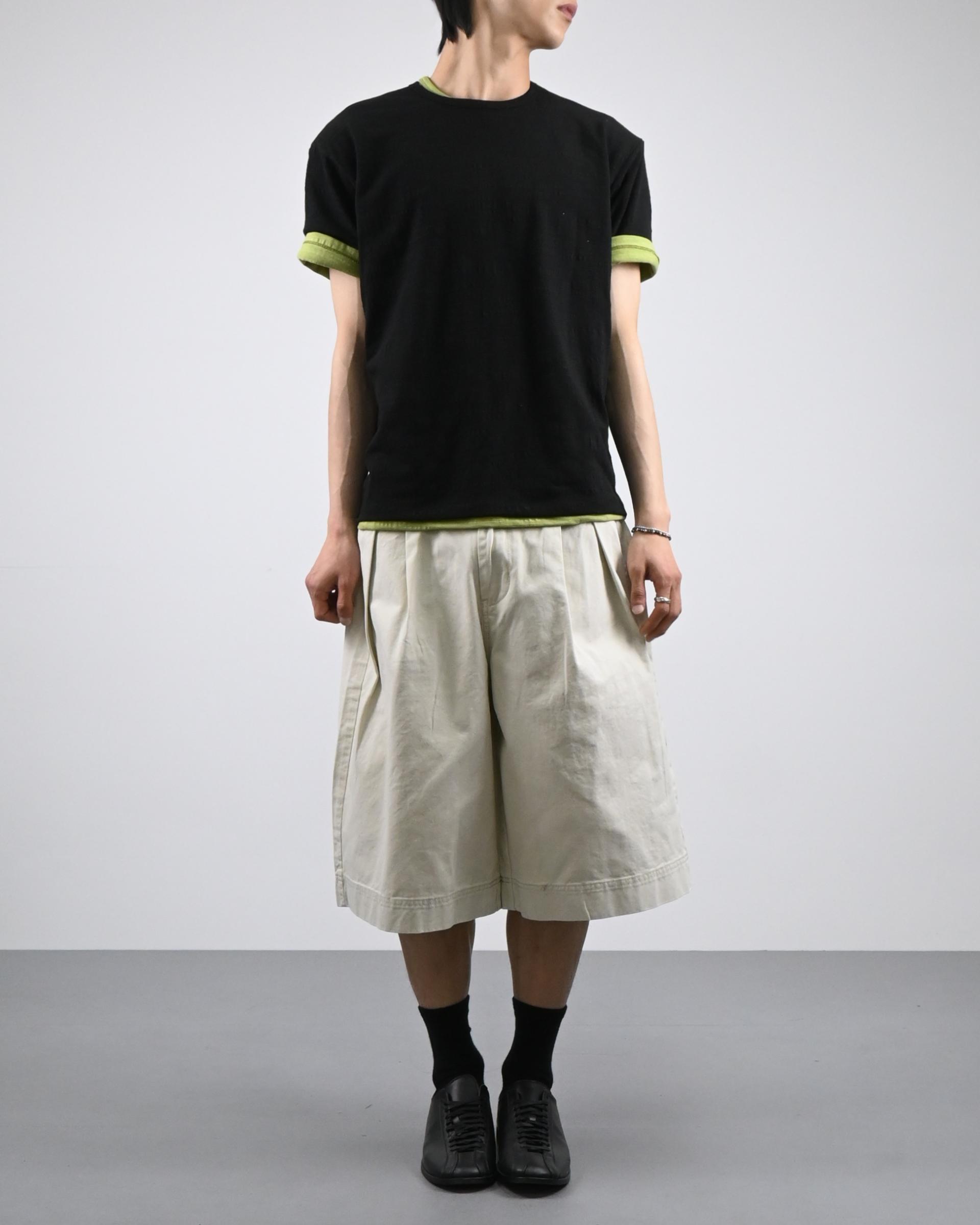 slub vintage half t-shirt