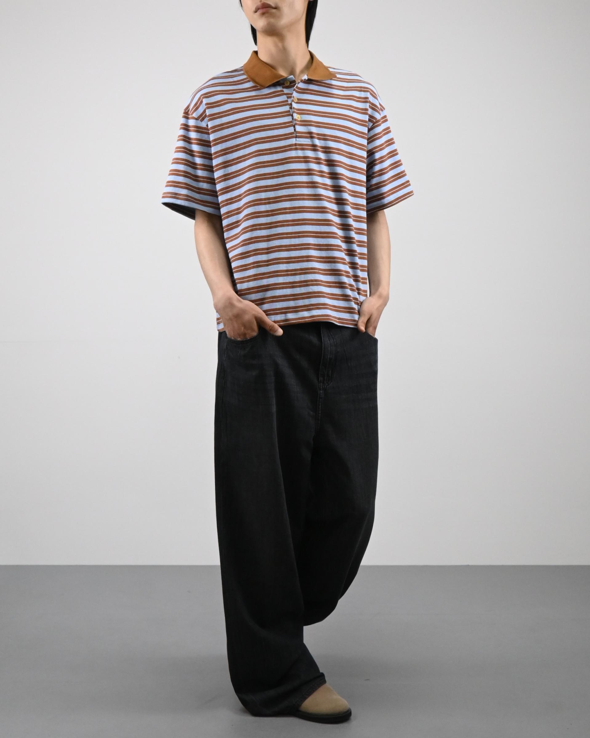 straight linen denim pants