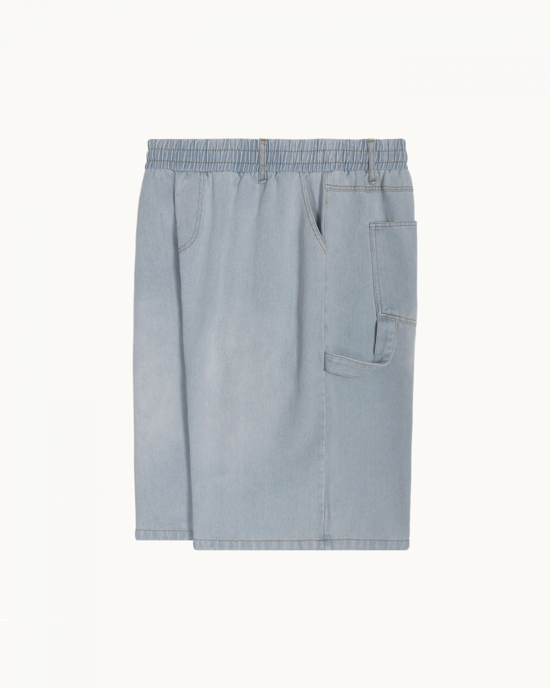 banding vintage carpenter bermuda denim pants