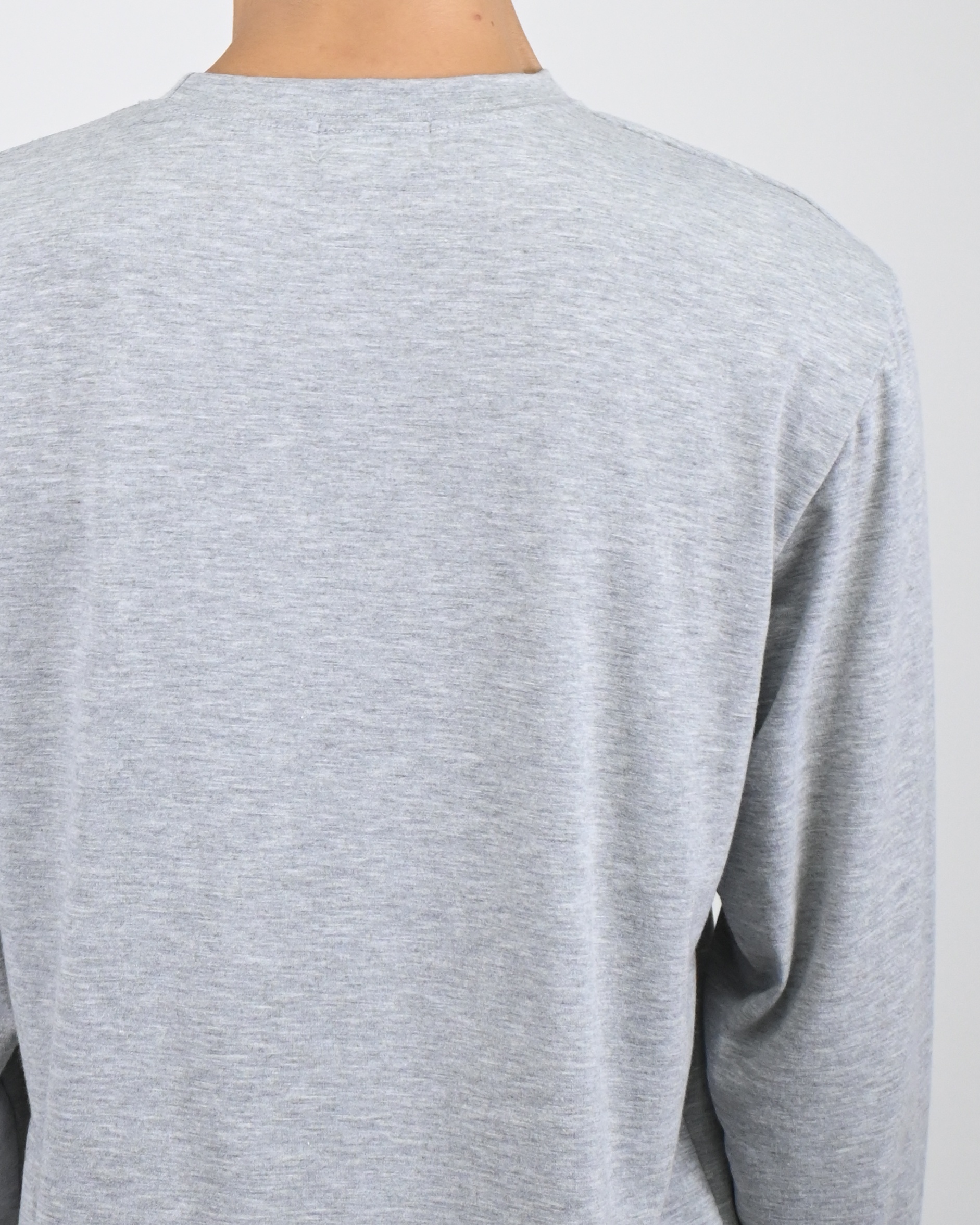 slub henley neck long sleeve 복제