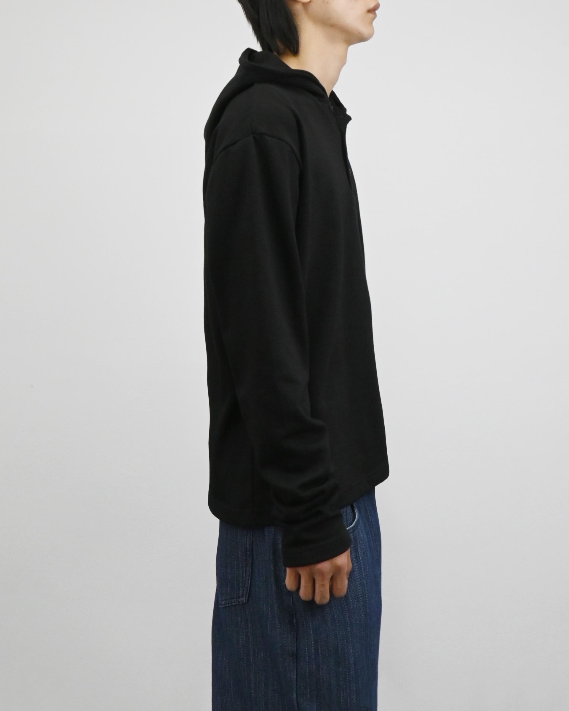 warmer henley neck hoodie