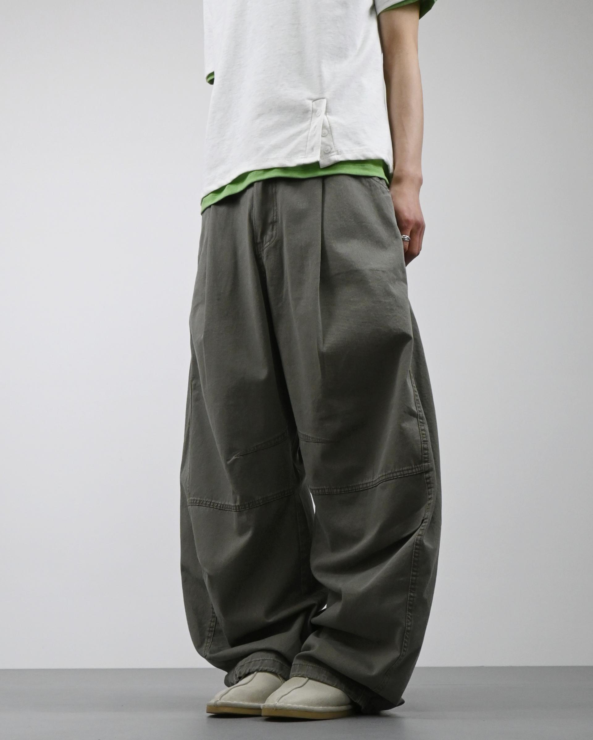 volumetric balloon cotton pants