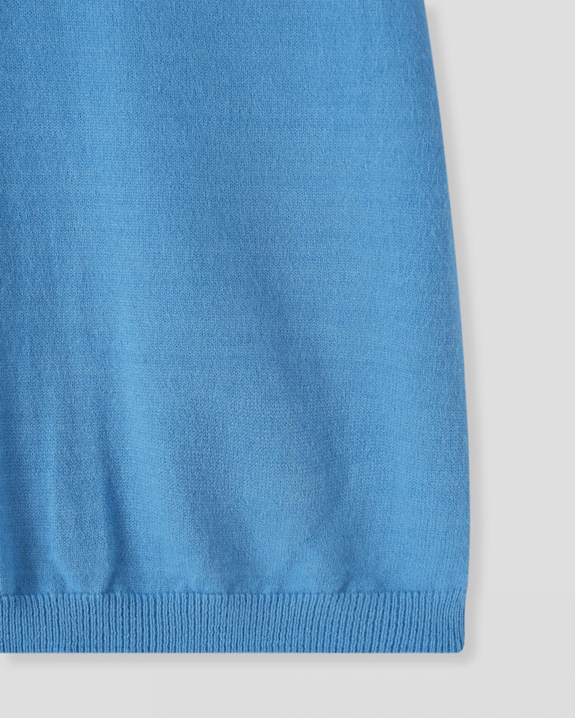 v-neck layered half knit