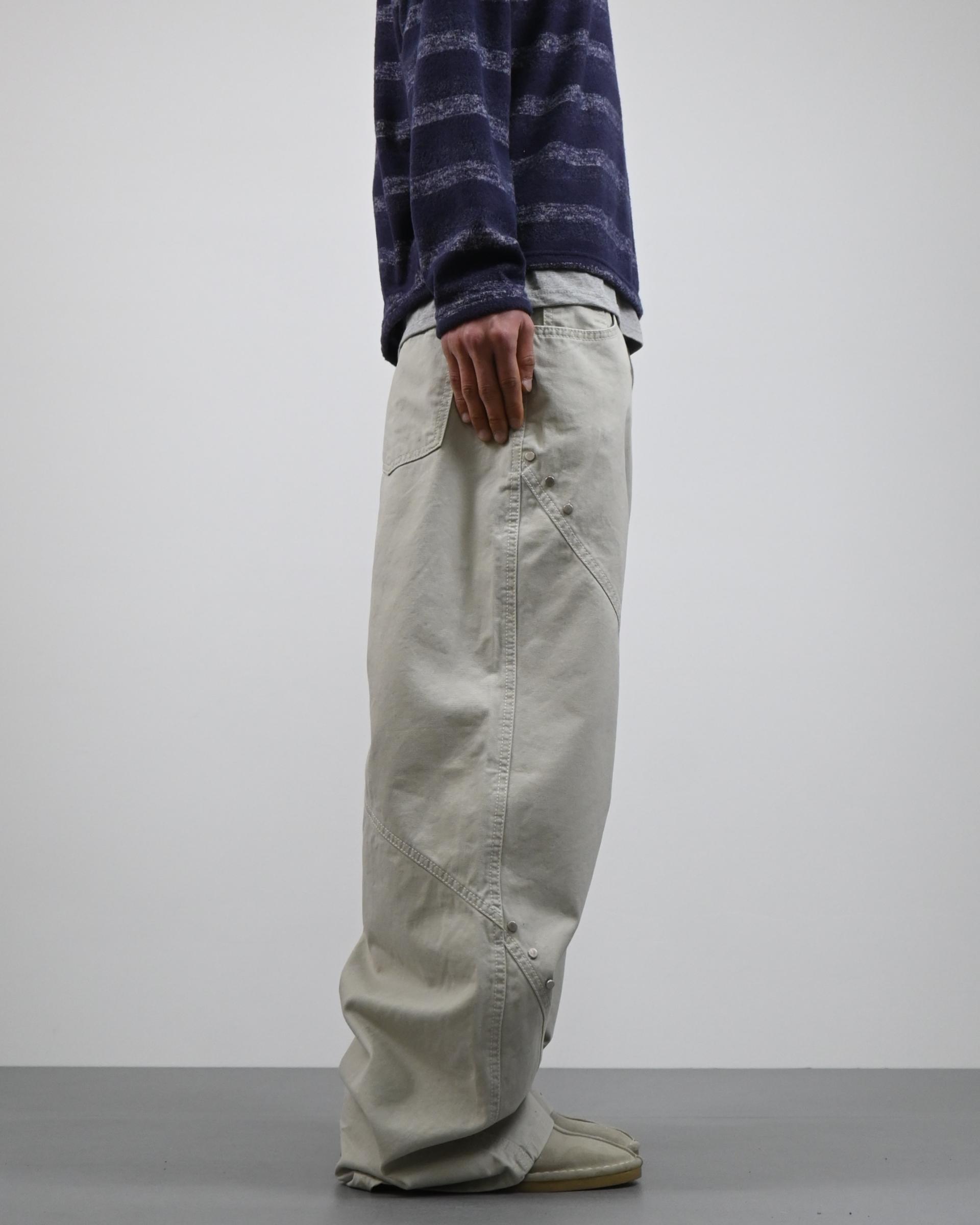 bio cotton rivet pants
