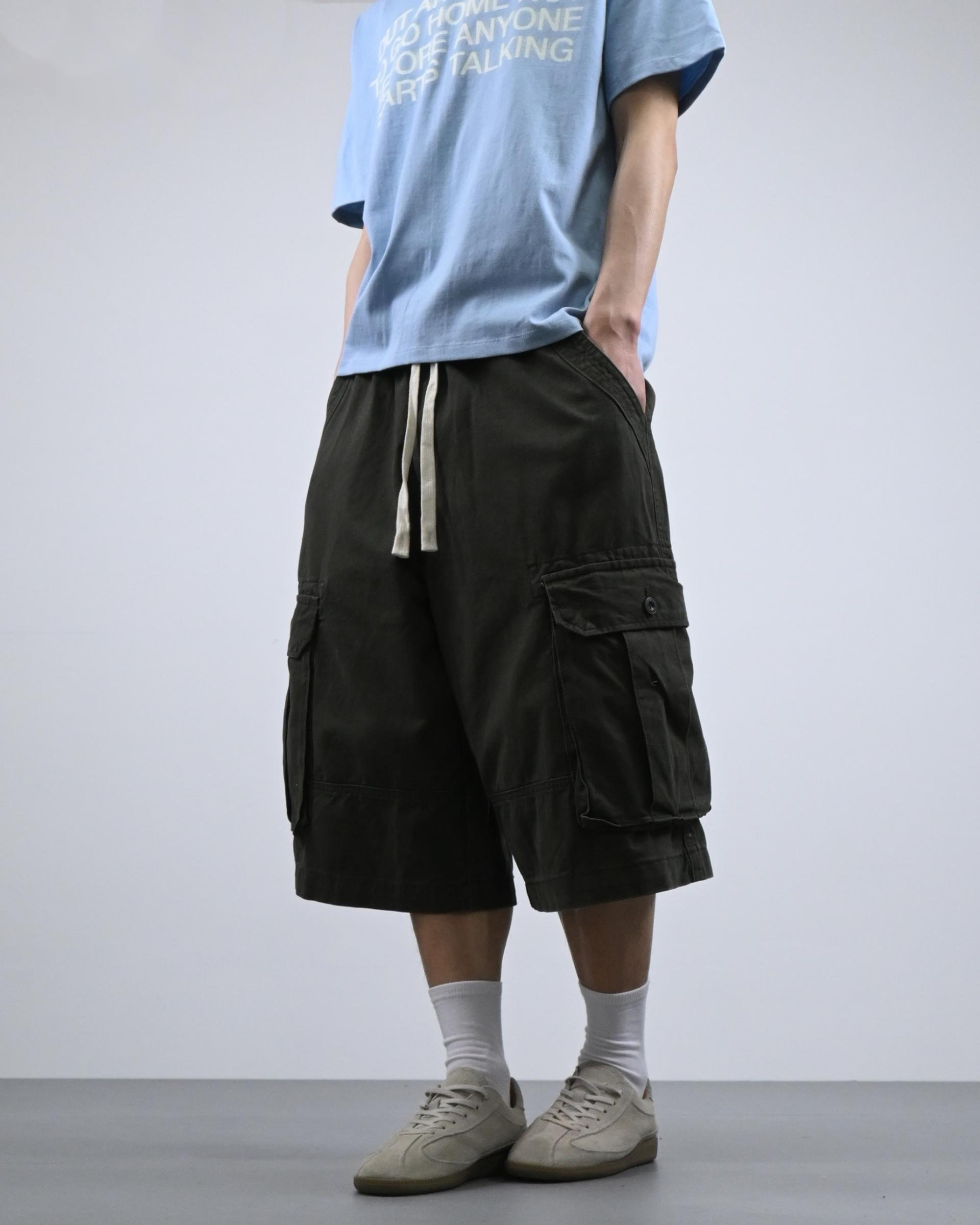 bio cotton bermuda cargo pants