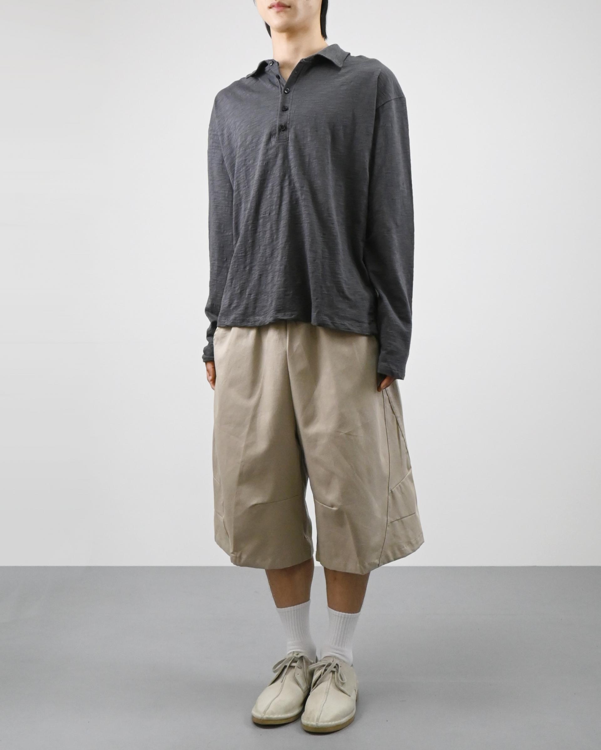 slub five burton collar t-shirt